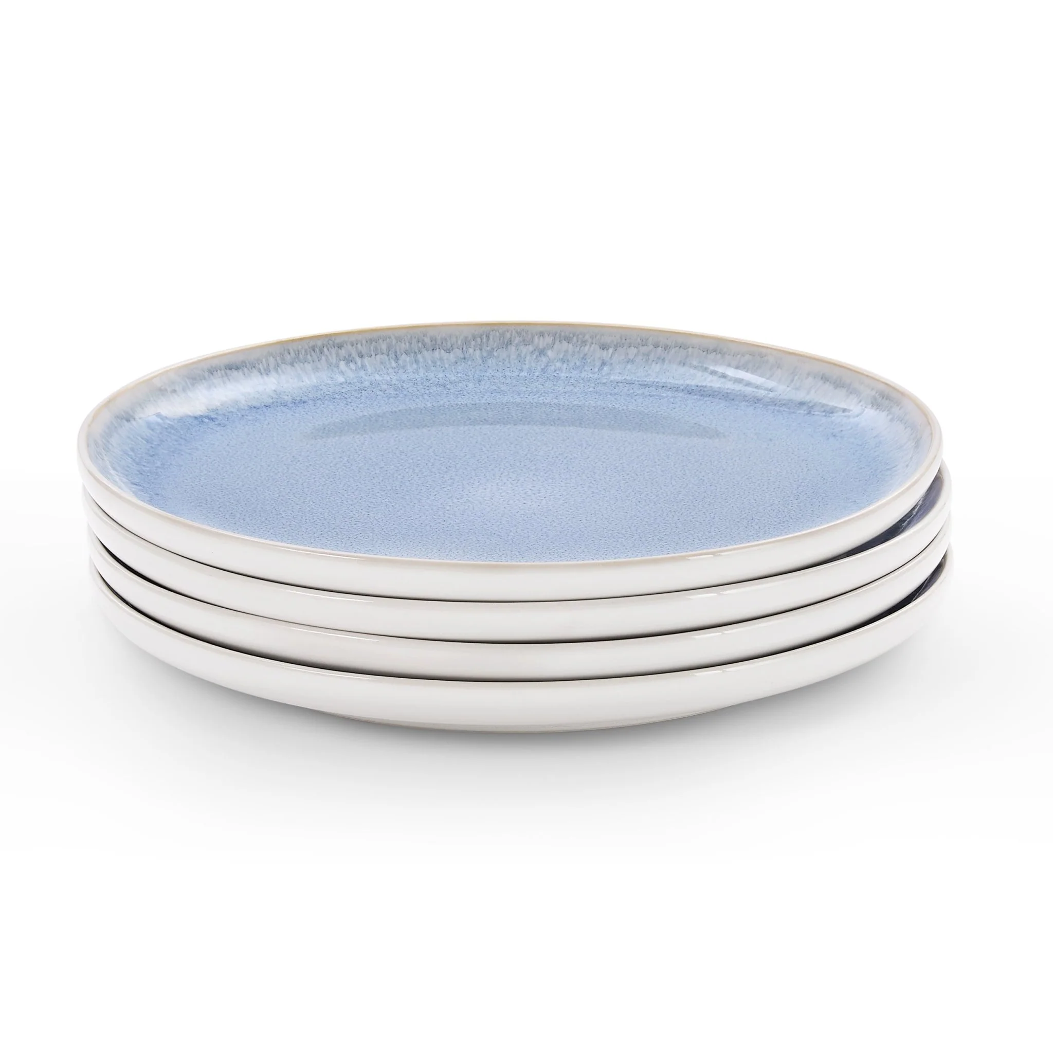Sutton Stoneware Set of 4 Side Plates - Light Blue - Image 3