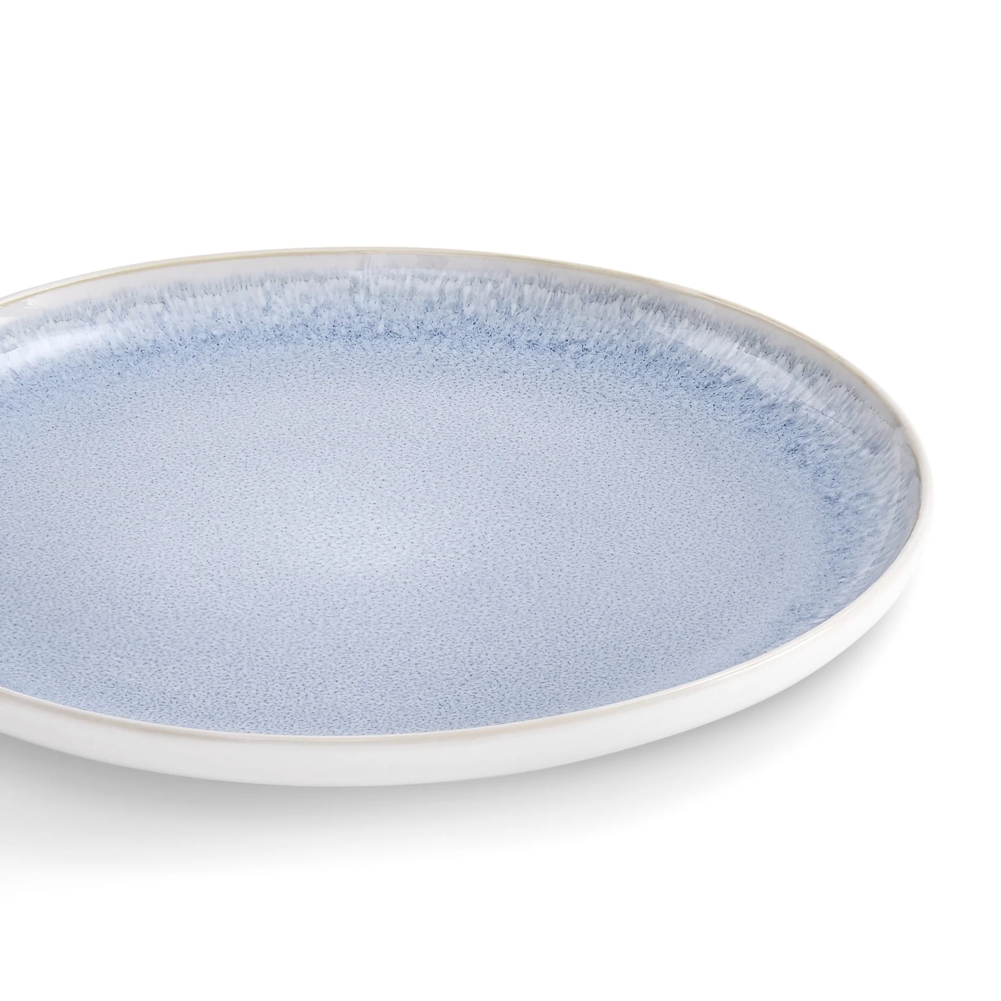Sutton Stoneware Set of 4 Side Plates - Light Blue - Image 4