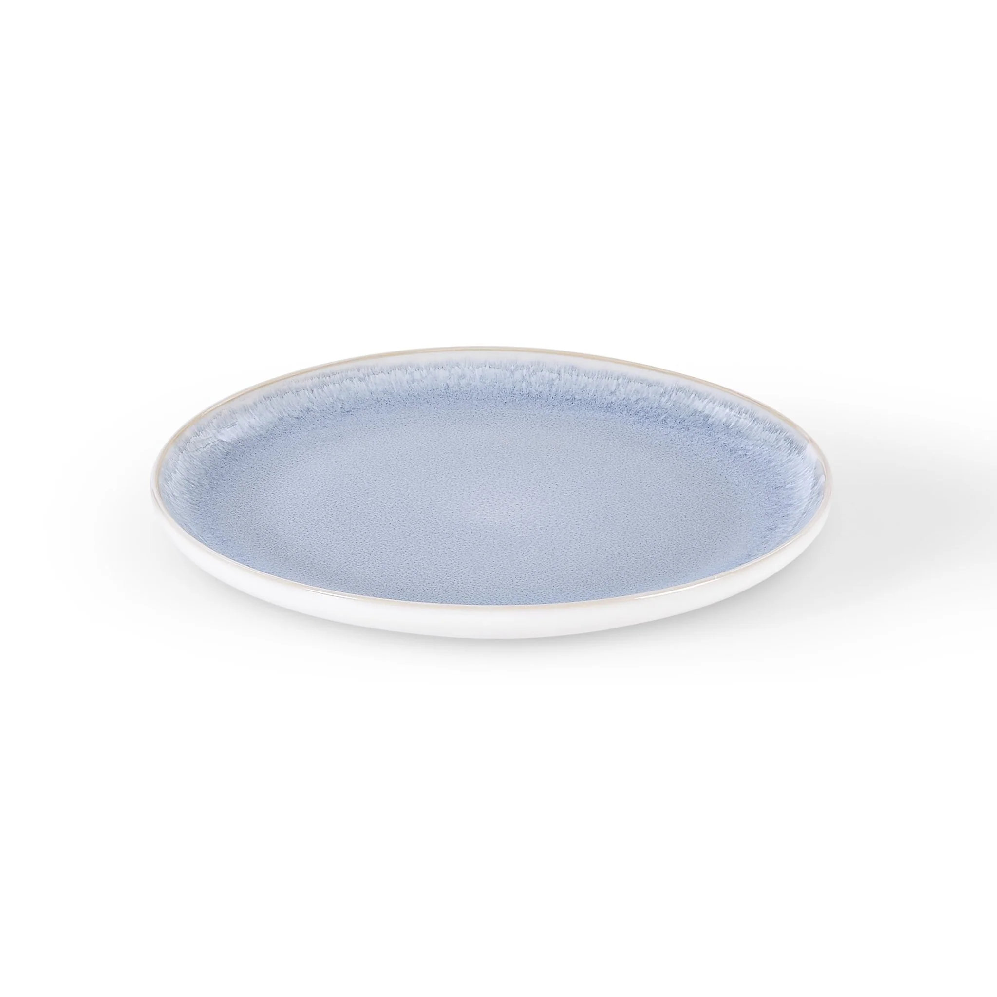 Sutton Stoneware Set of 4 Side Plates - Light Blue - Image 6