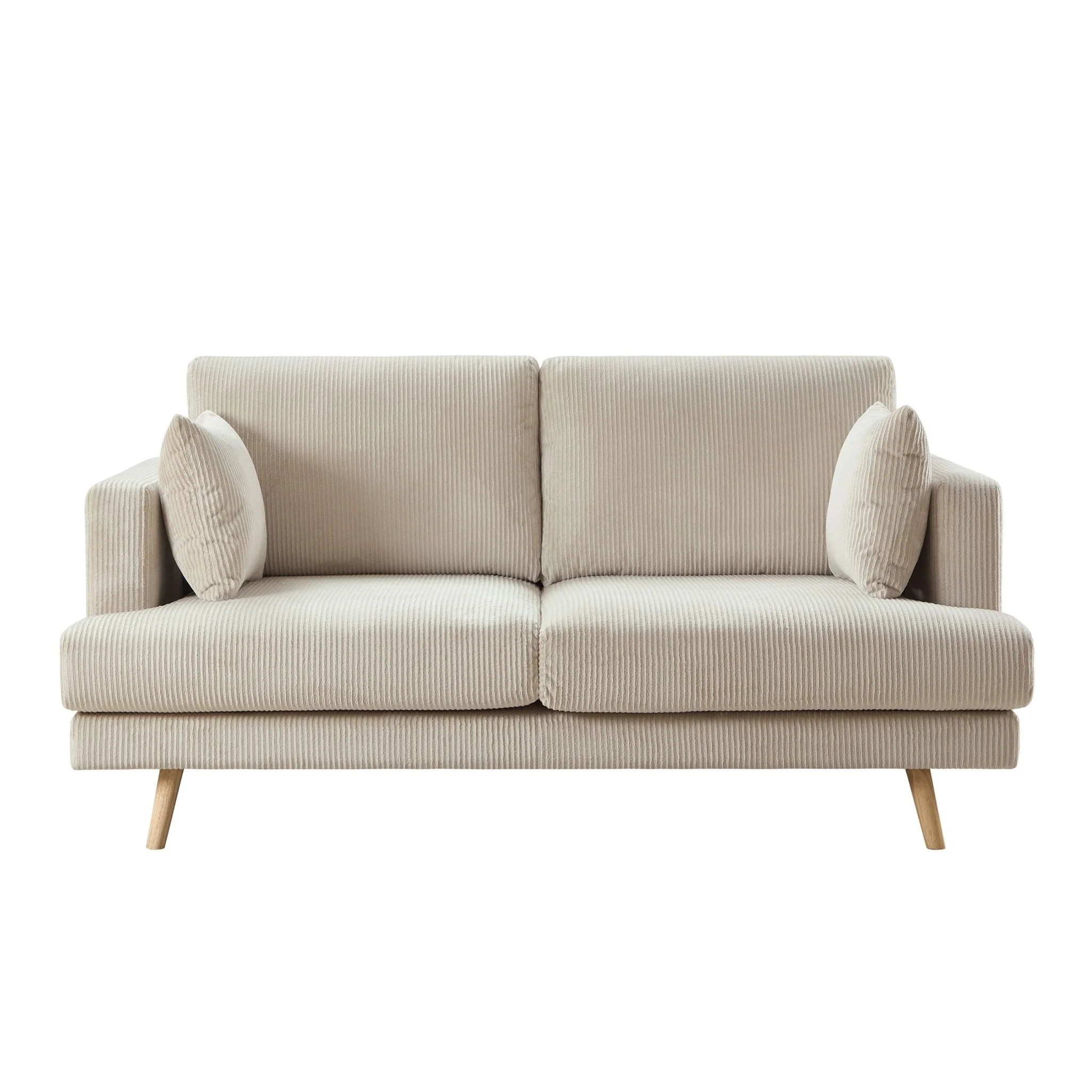 Sweden 2 Seater Sofa - Rib Ecru - Image 3