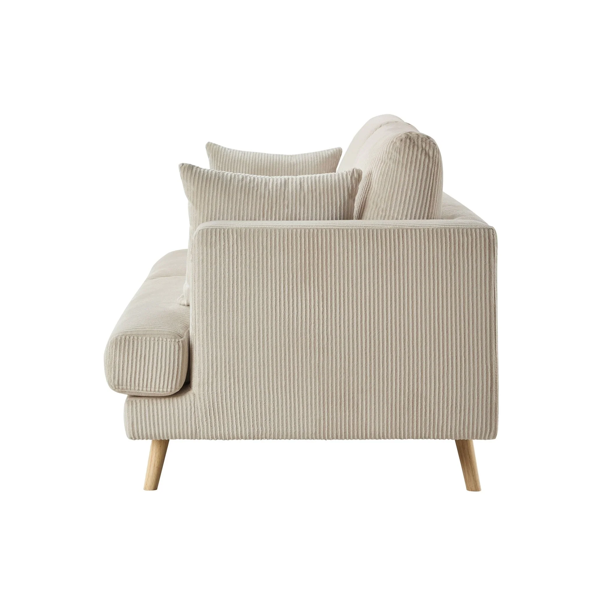 Sweden 2 Seater Sofa - Rib Ecru - Image 5