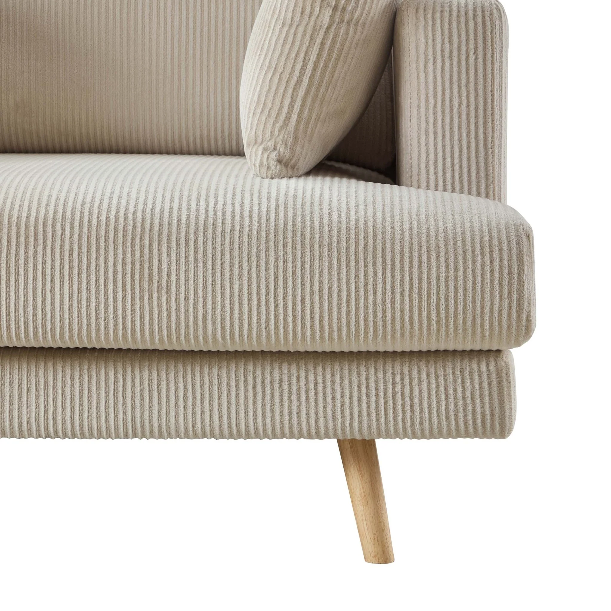 Sweden 2 Seater Sofa - Rib Ecru - Image 6