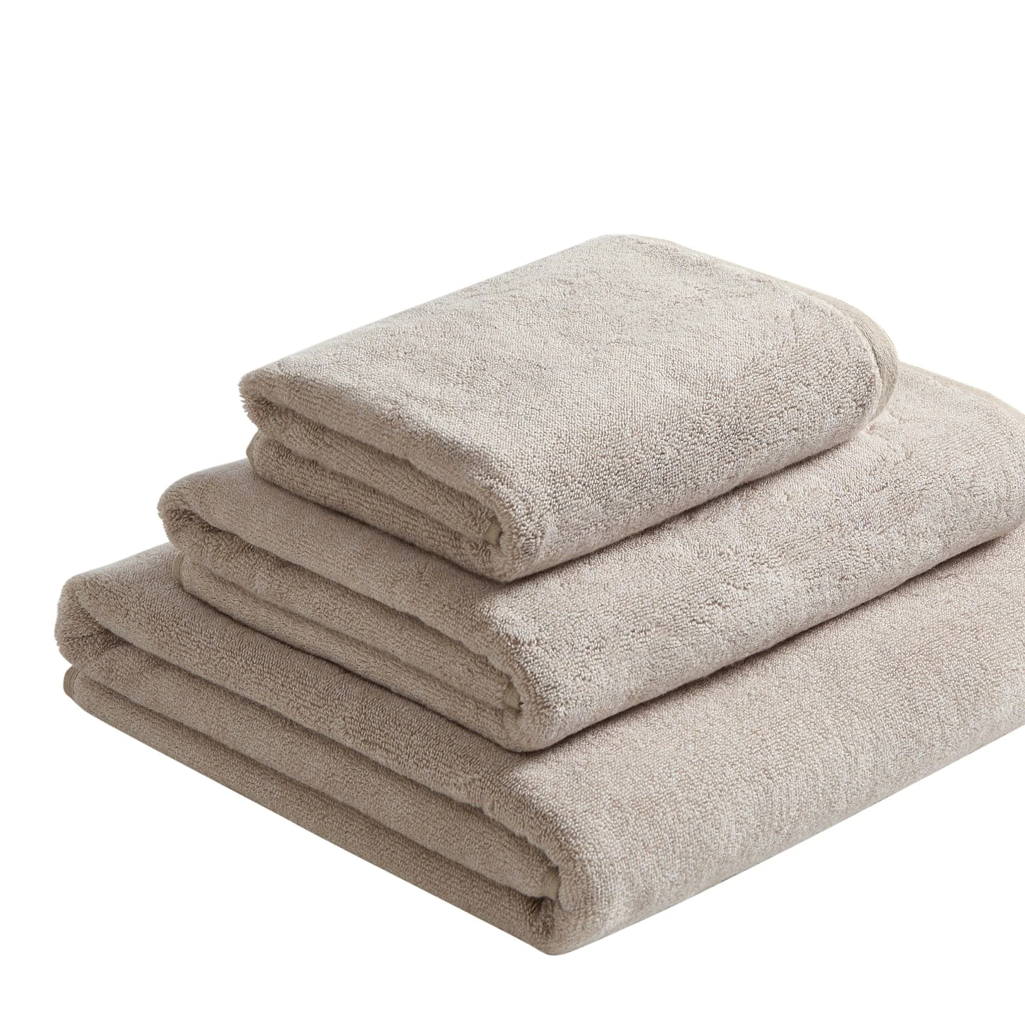 Tahiti Super Absorbent Marl Towel Collection - Natural - Image 3