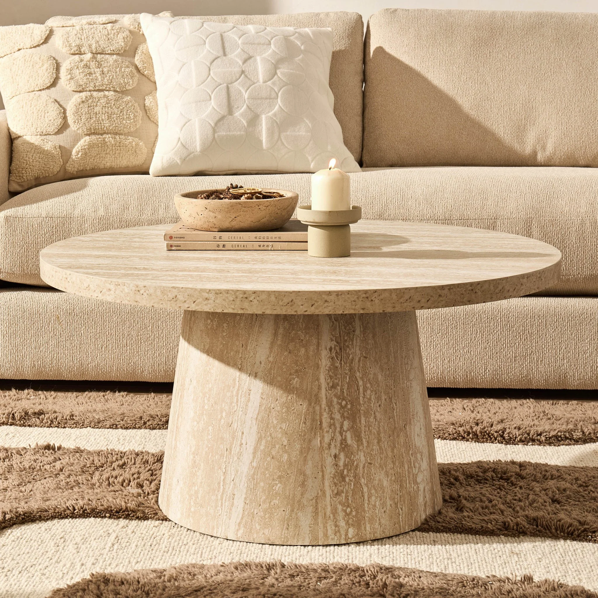 Talia Coffee Table - Stone Marble Effect