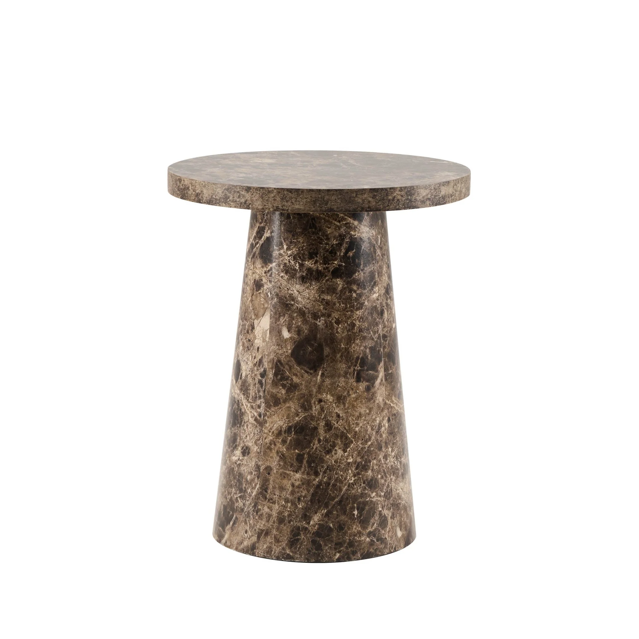 Talia Side Table - Dark Marble Effect - Image 3
