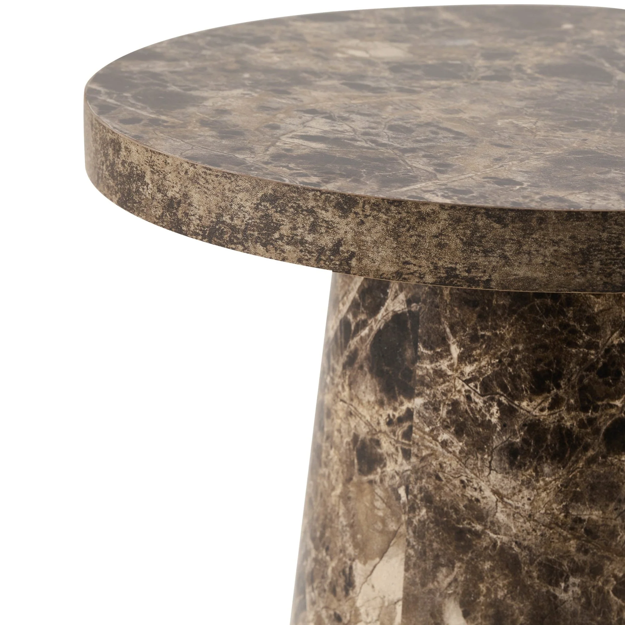 Talia Side Table - Dark Marble Effect - Image 4