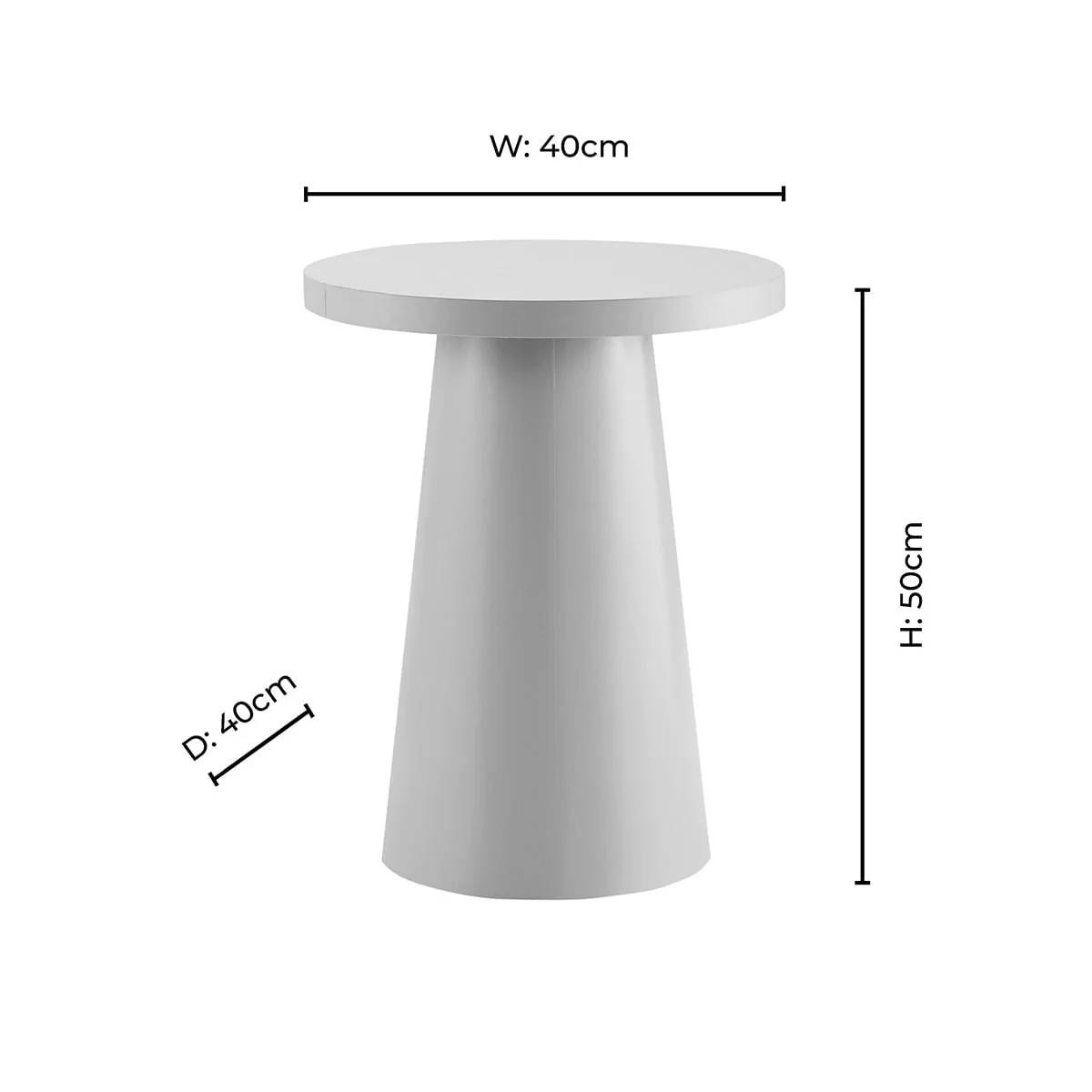 Talia Side Table - Dark Marble Effect - Image 6