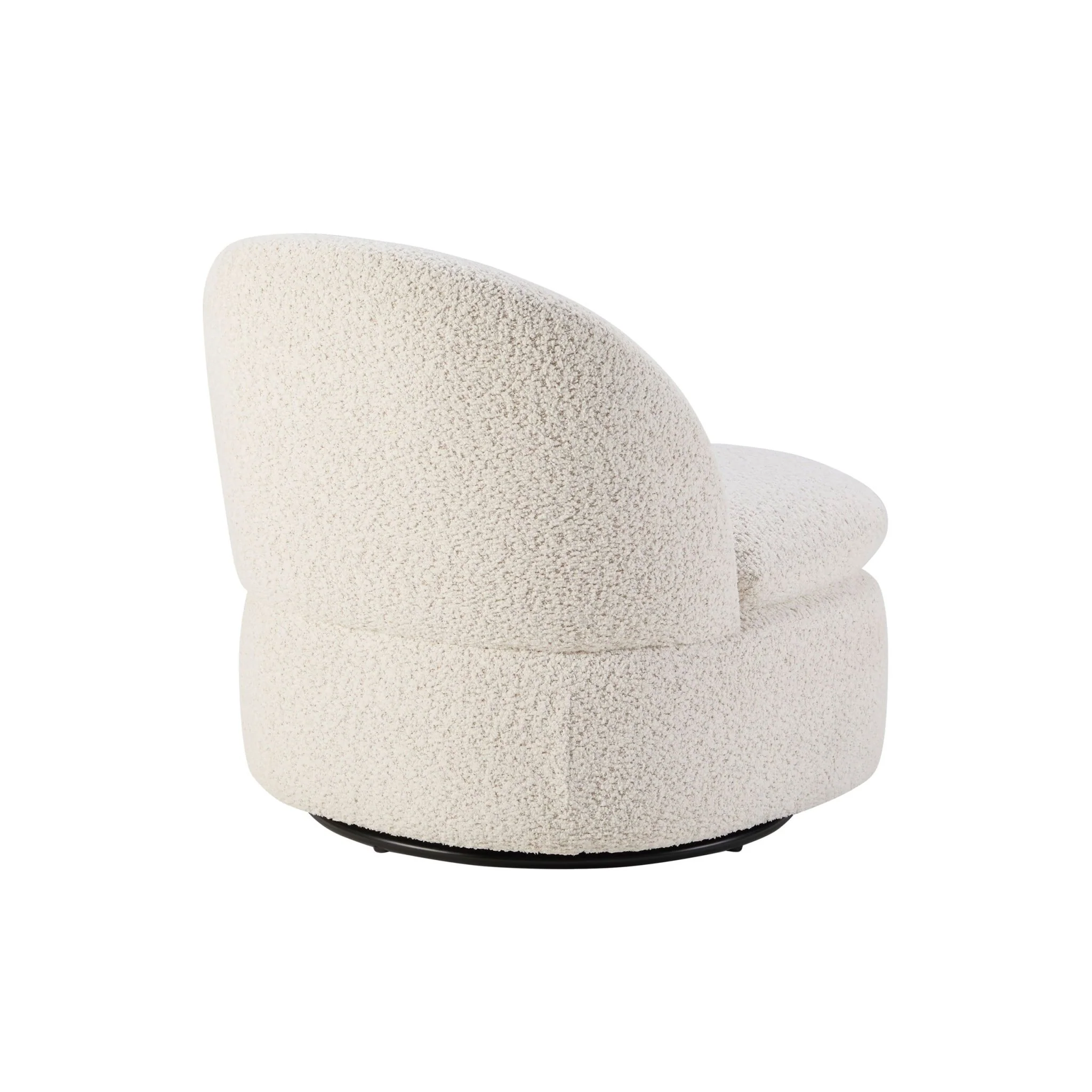 Tilly Swivel Accent Chair - Popcorn Teddy - Image 4