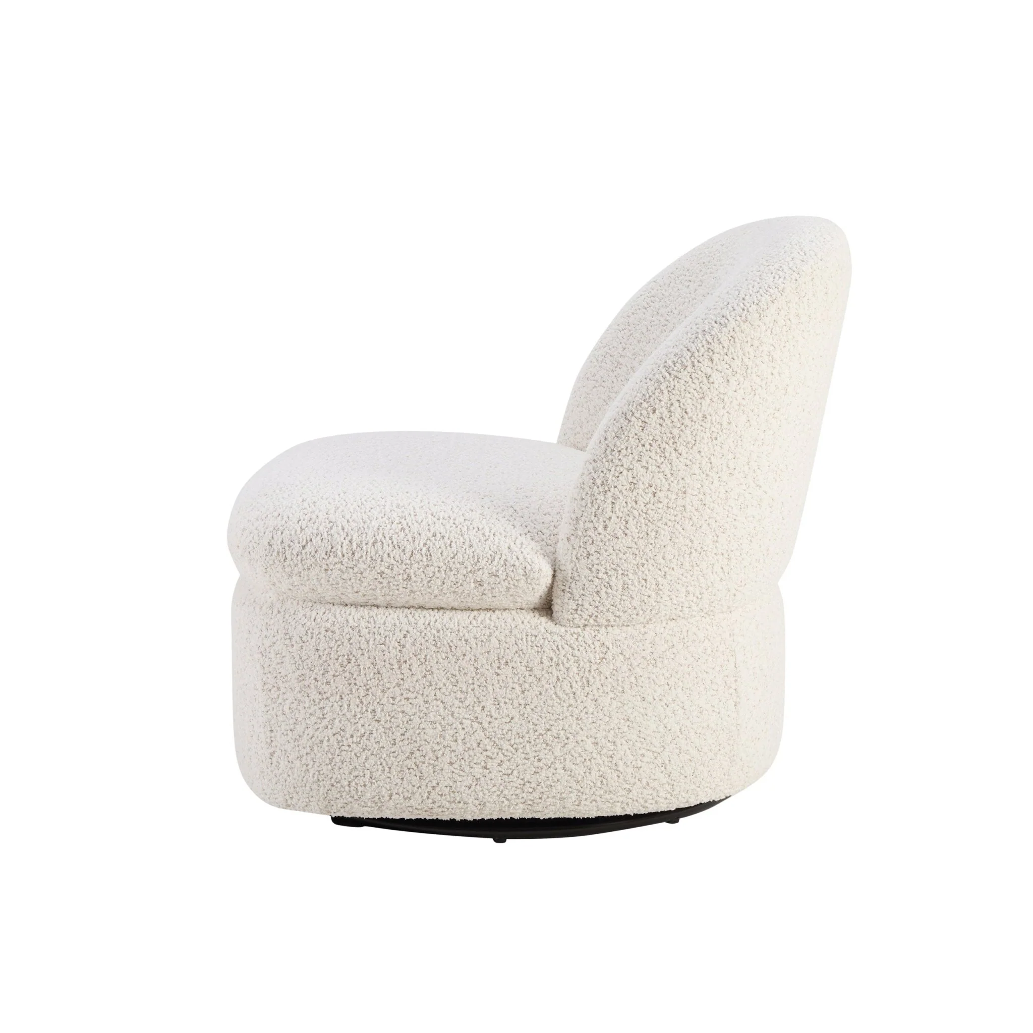 Tilly Swivel Accent Chair - Popcorn Teddy - Image 5