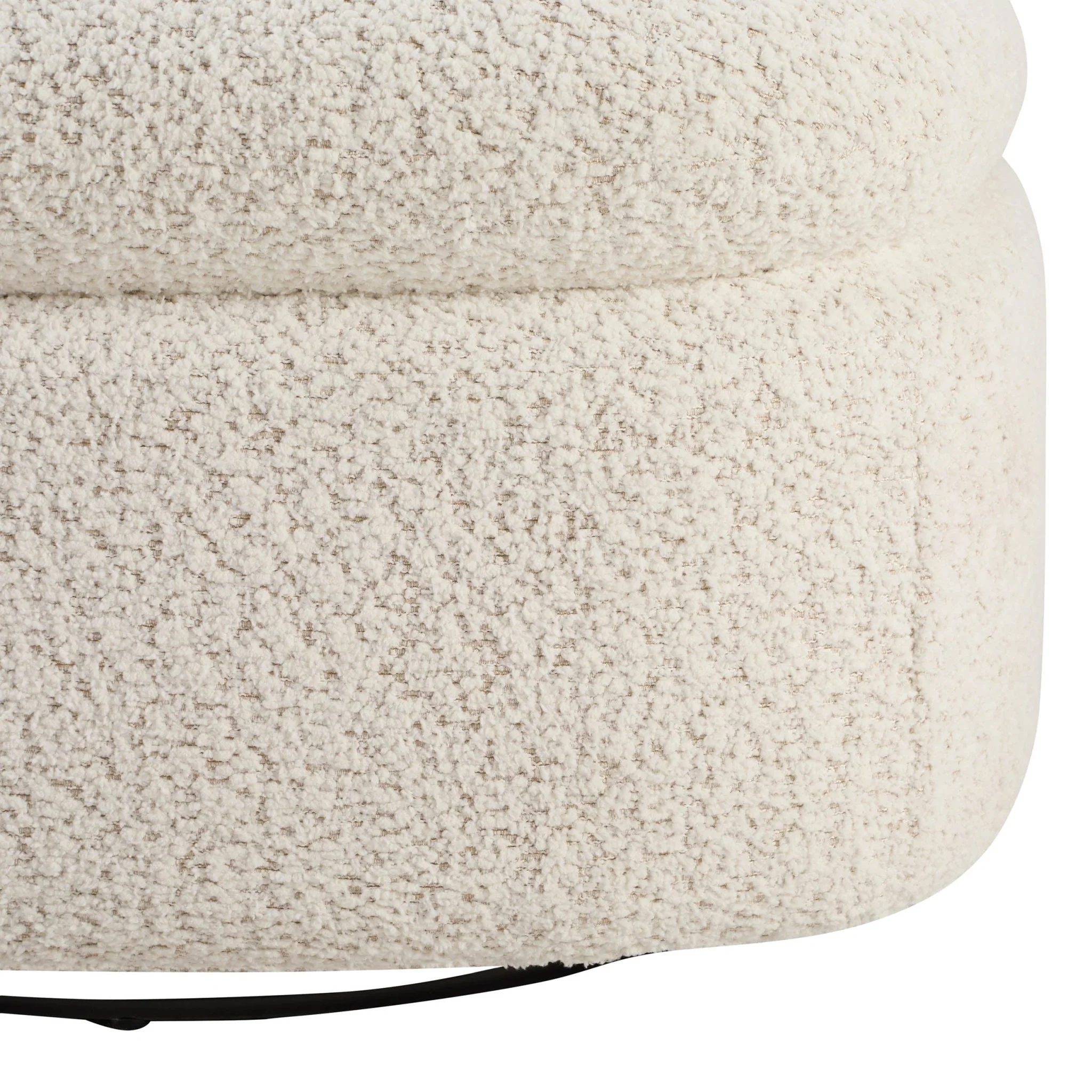 Tilly Swivel Accent Chair - Popcorn Teddy - Image 6