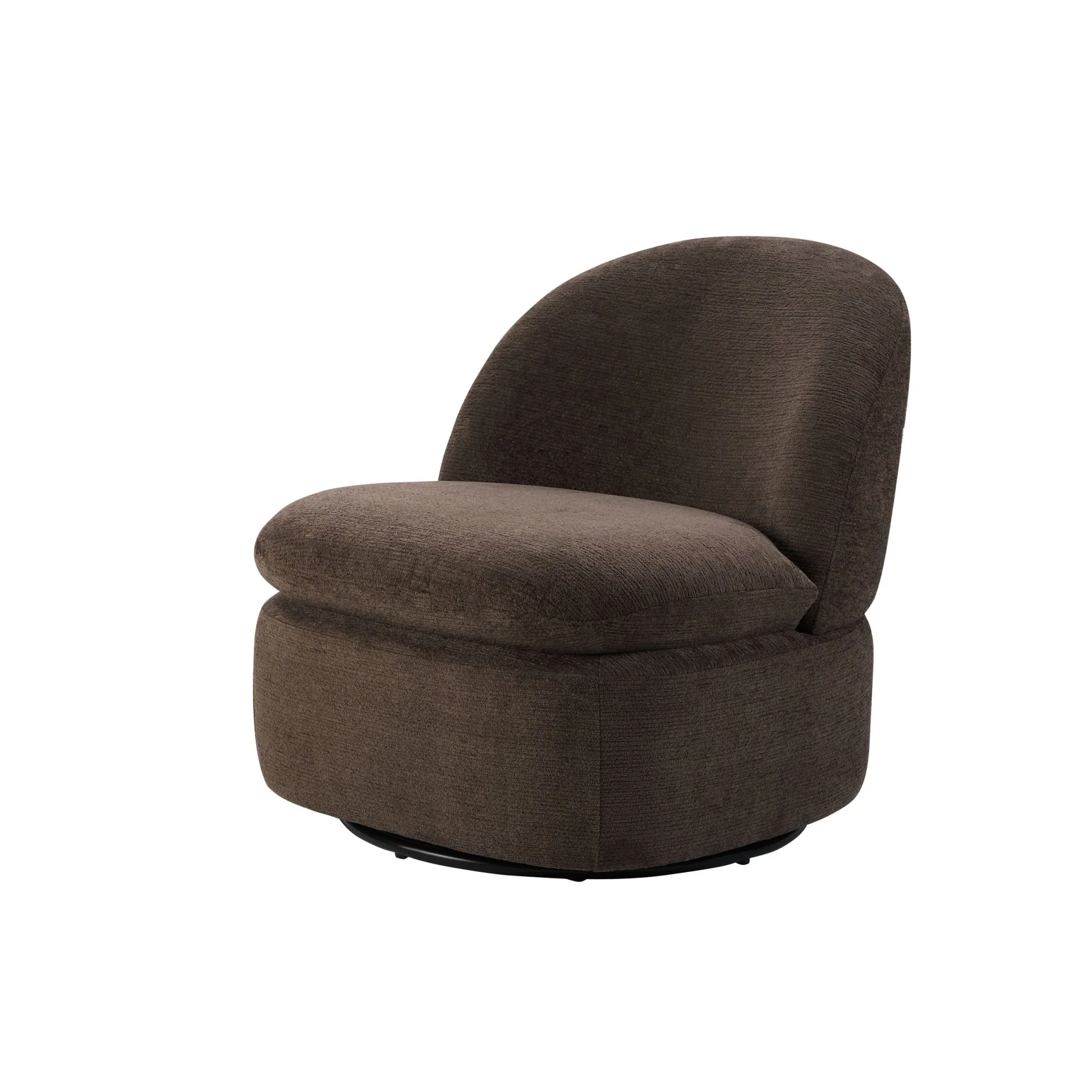 Tilly Swivel Accent Chair - Textured Cappuccino - Image 4