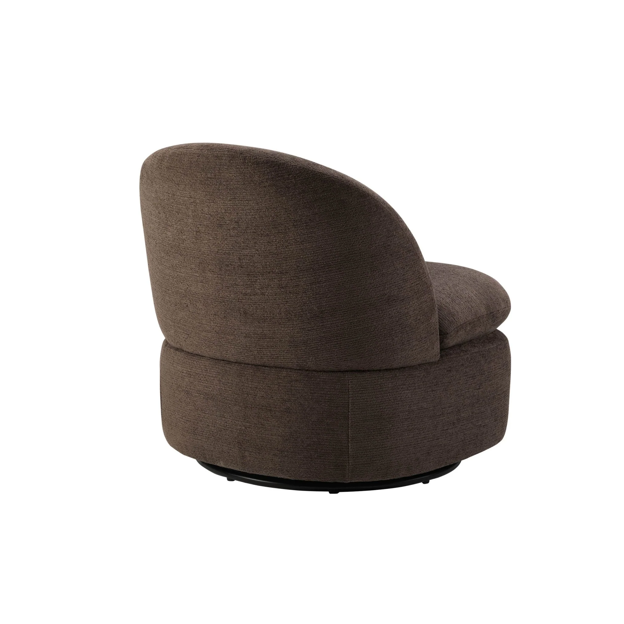 Tilly Swivel Accent Chair - Textured Cappuccino - Image 5