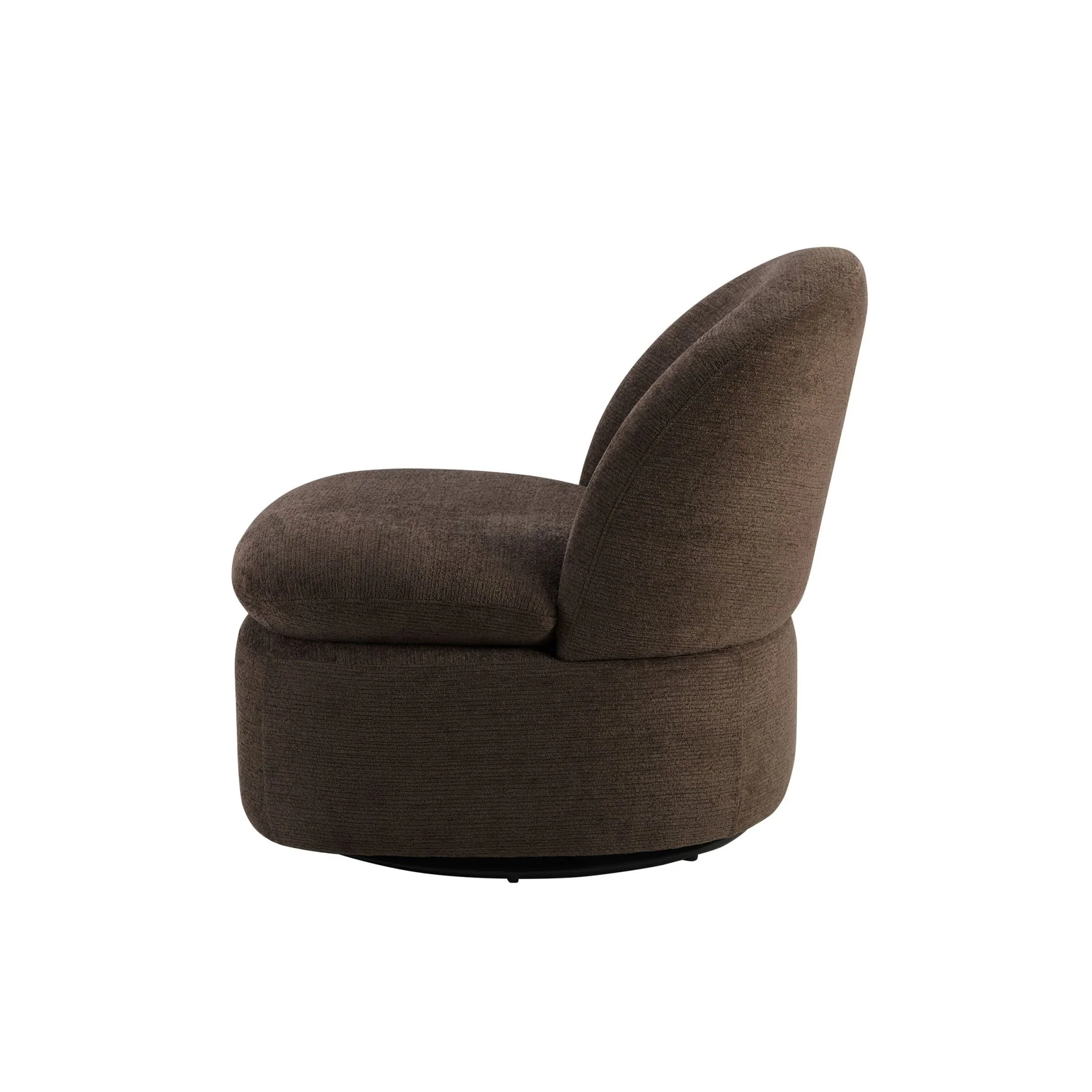 Tilly Swivel Accent Chair - Textured Cappuccino - Image 6