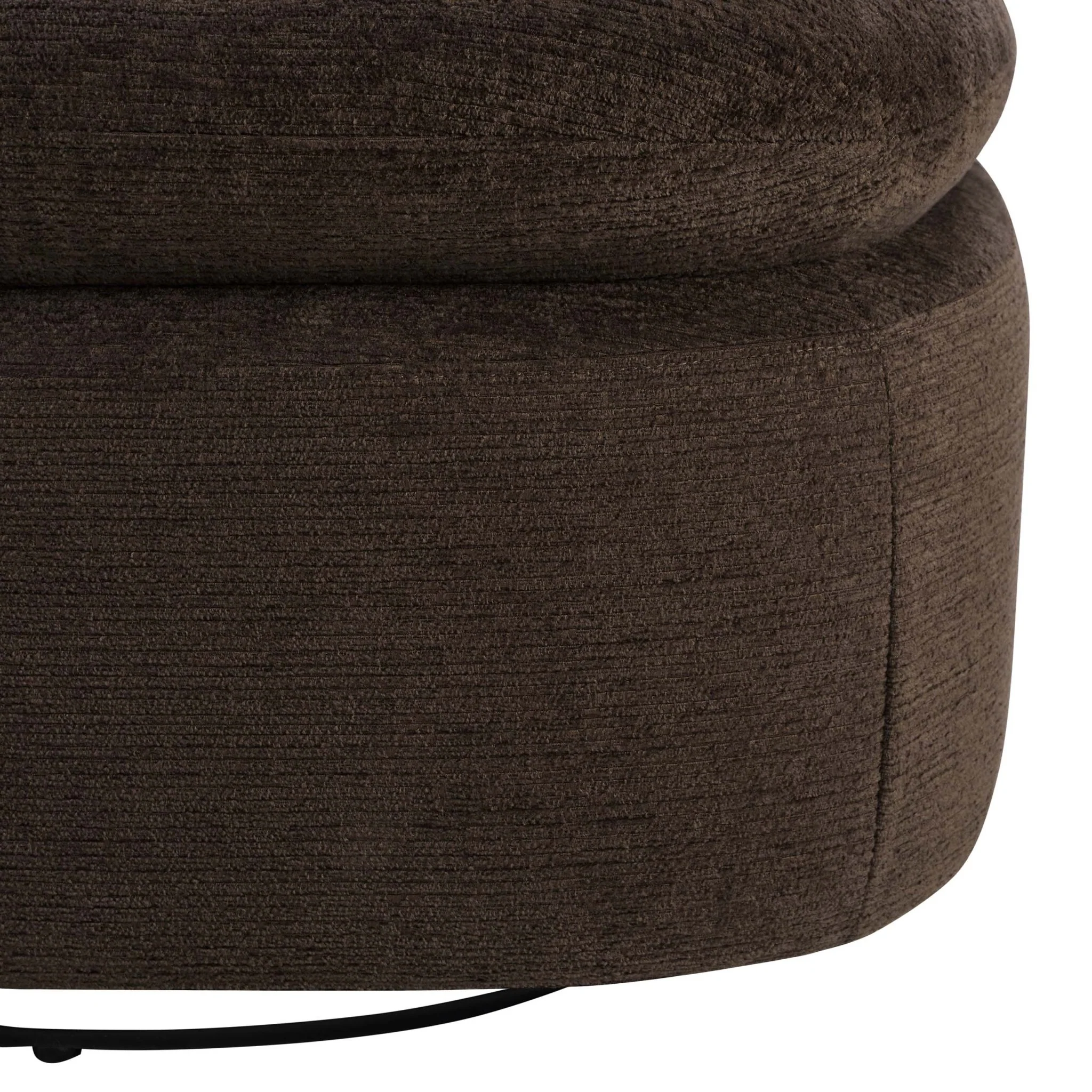 Tilly Swivel Accent Chair - Textured Cappuccino - Image 7