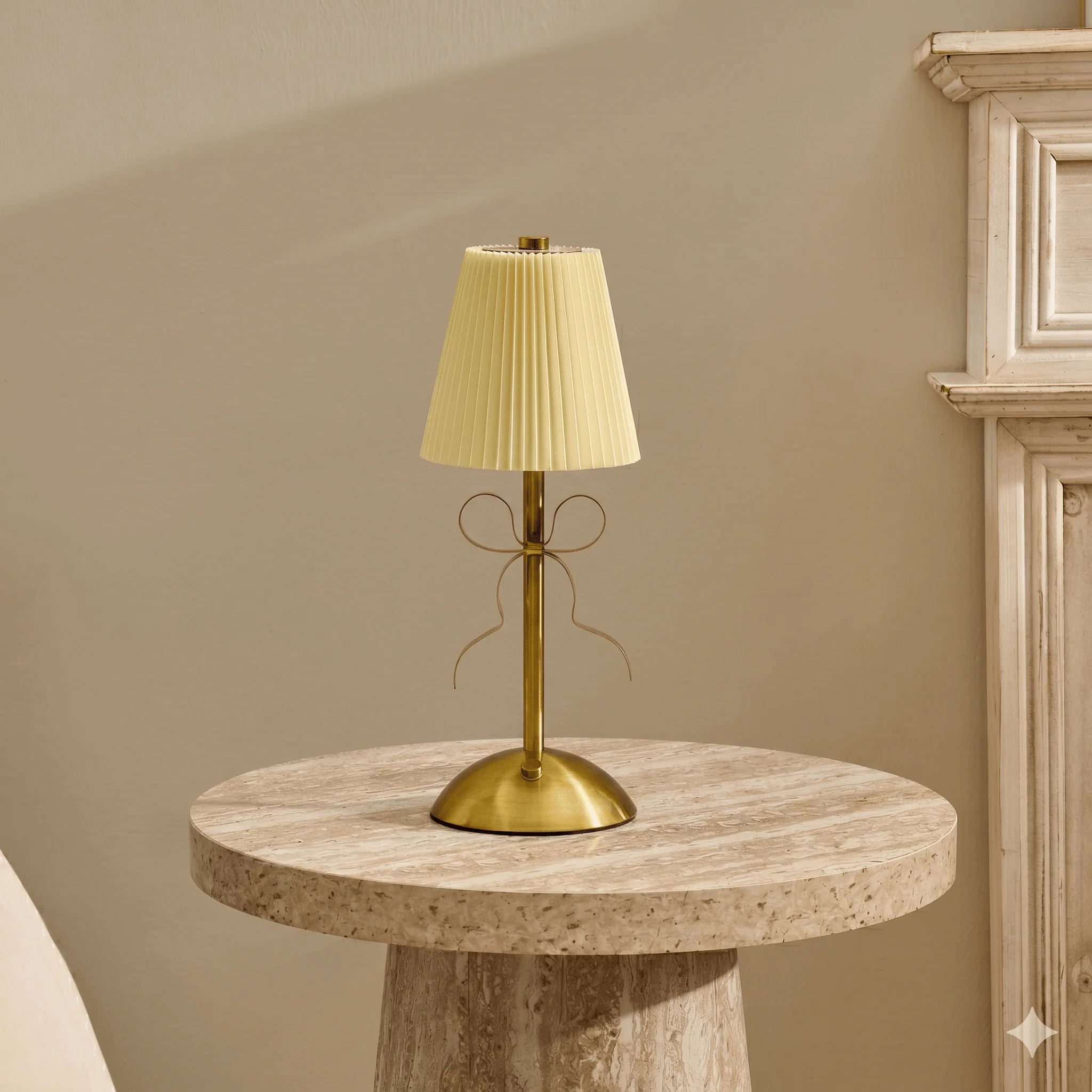 Tru Bow Rechargeable Table Lamp - Gold - Image 2