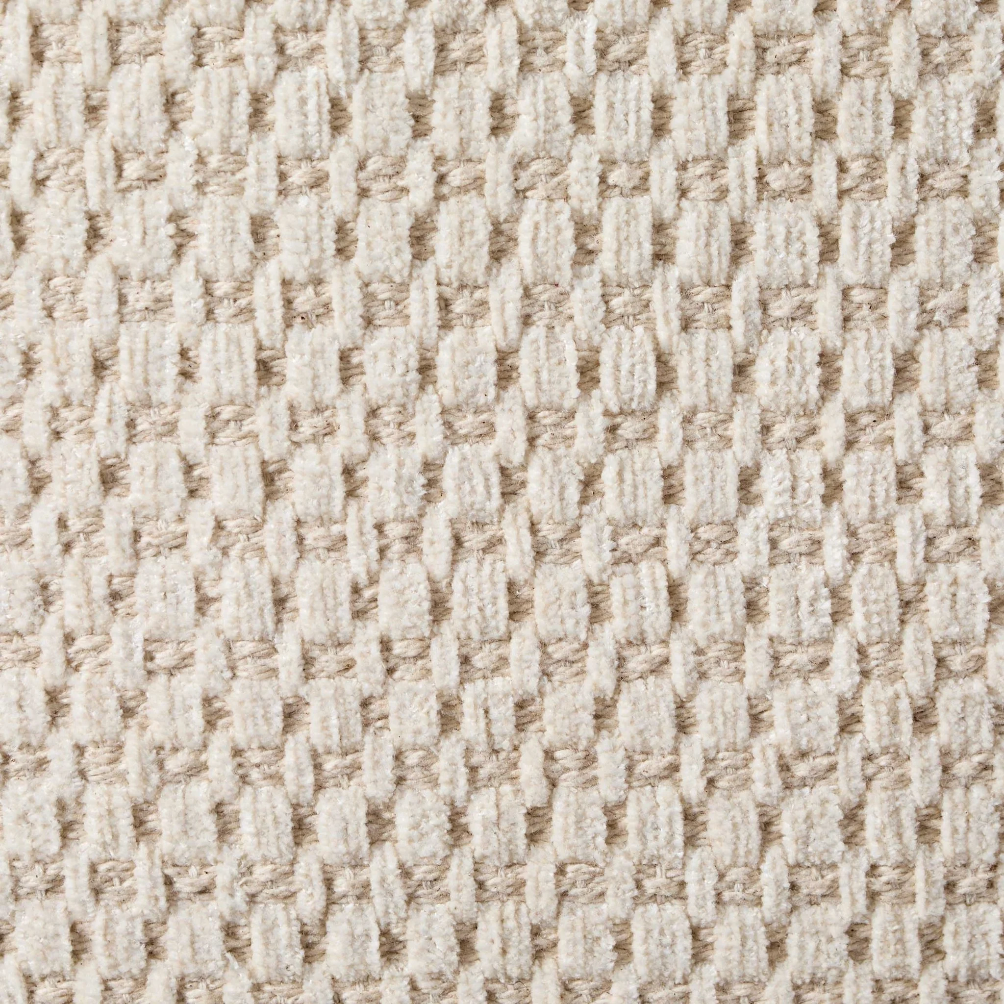Tufted Chenille Cushion Cover - Cream/Black - Image 5