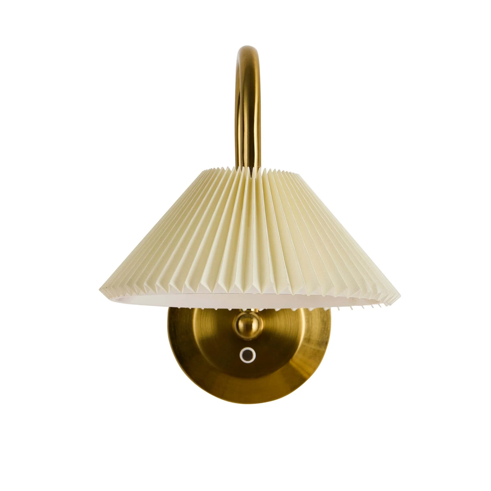 Twila Rechargeable Pleated Wall Light - Brass - Image 3