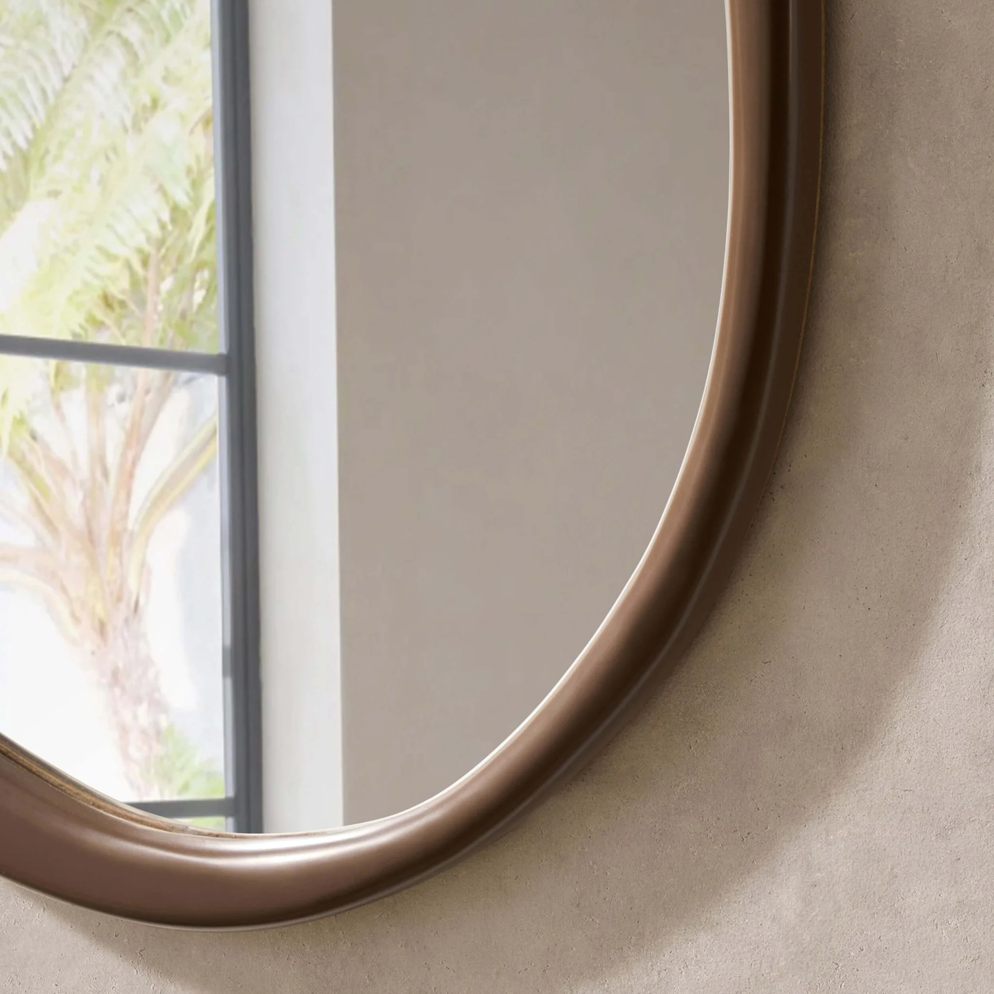 Umah Wood Pond Mirror - Mocha - Image 3