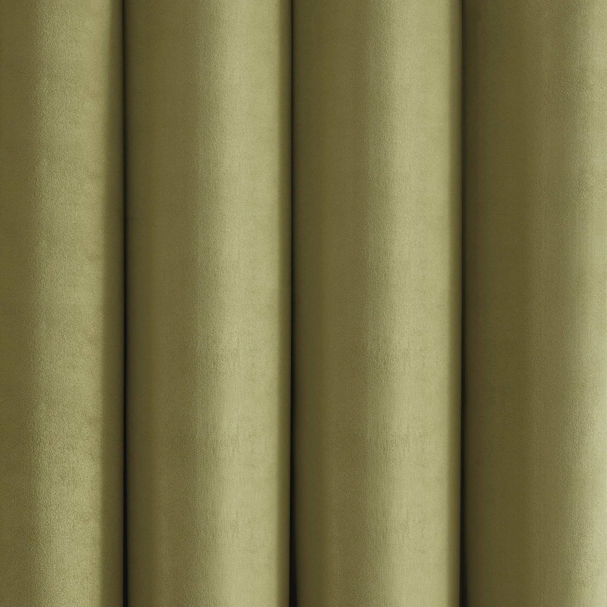 Velvet Thermal Blackout Eyelet Curtains - Olive - Image 5