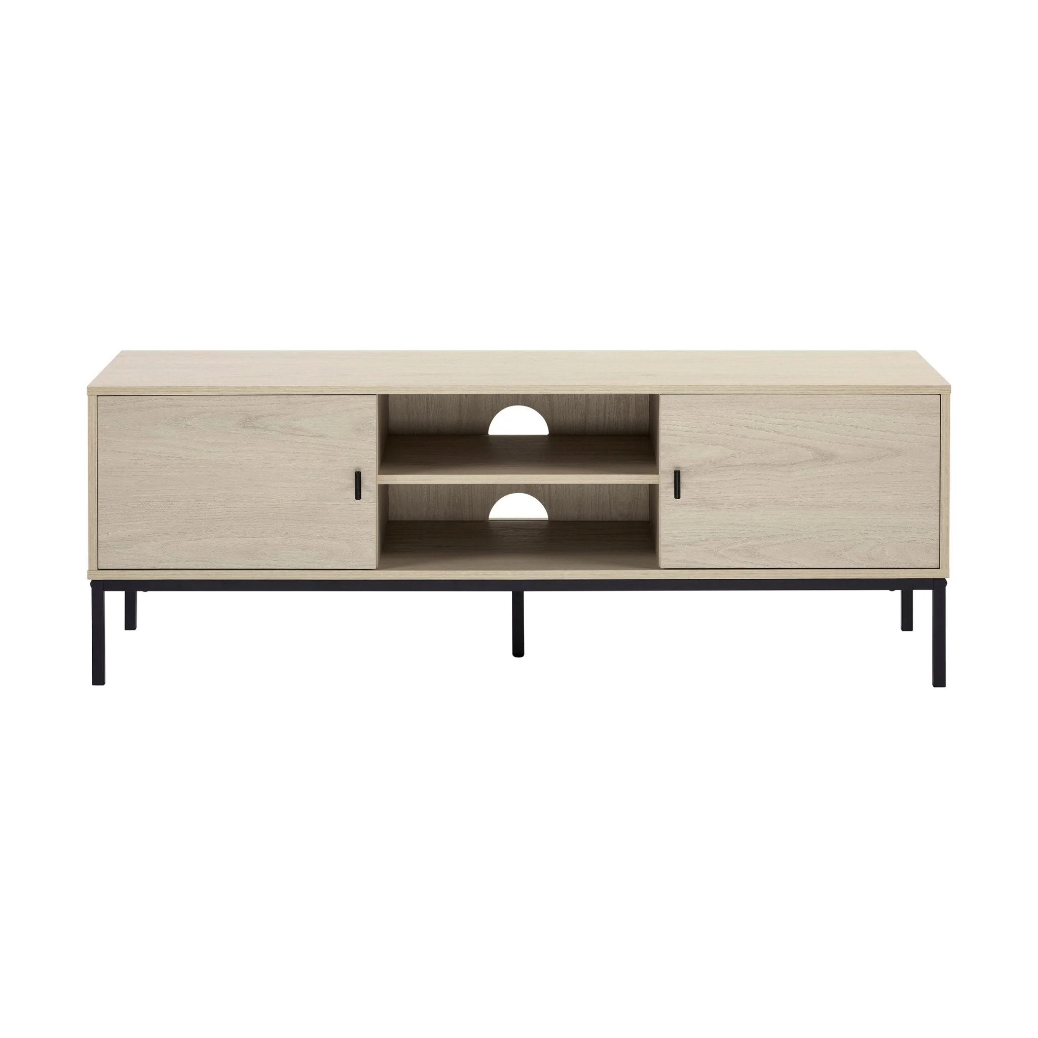Willow 140cm TV Unit for TVs up to 60" - Light Wood - Image 4