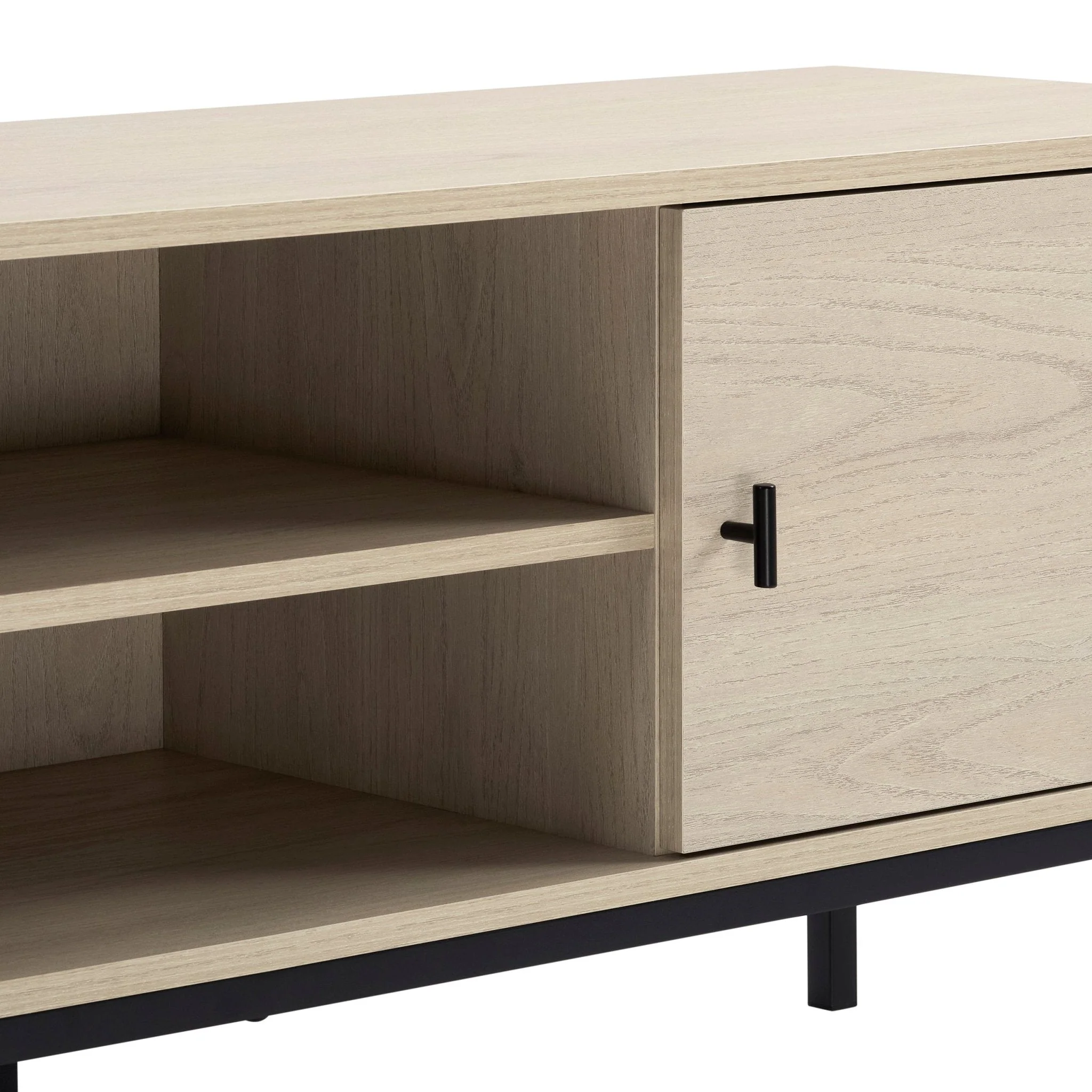 Willow 140cm TV Unit for TVs up to 60" - Light Wood - Image 7