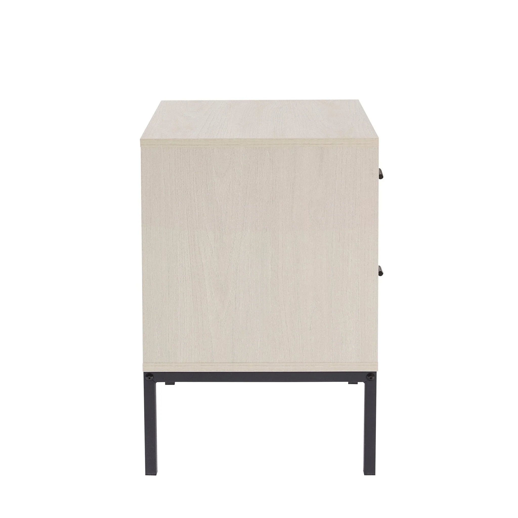 Willow 2 Drawer Bedside Table - Light Wood - Image 6