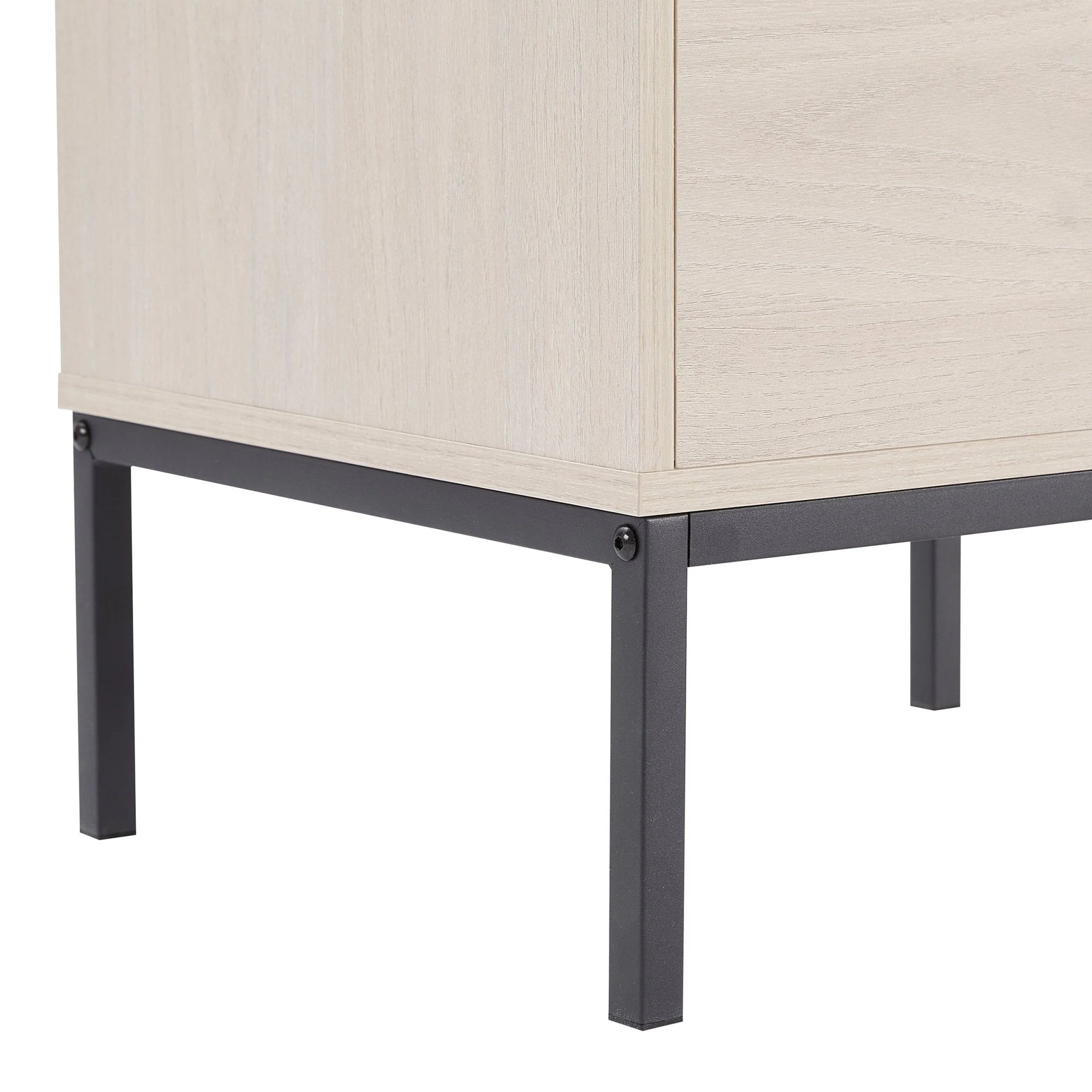 Willow 2 Drawer Bedside Table - Light Wood - Image 7