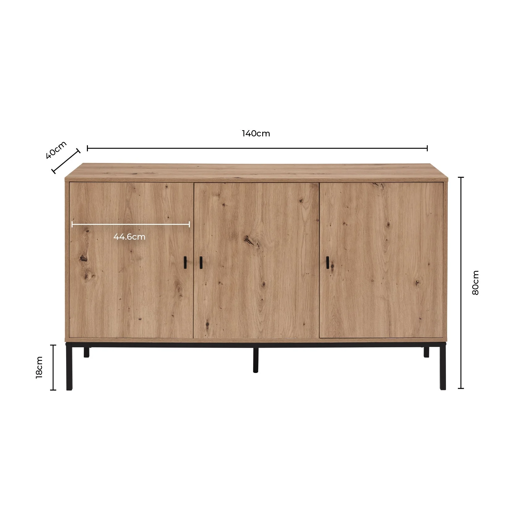 Willow Large Sideboard - Light Wood - Image 12