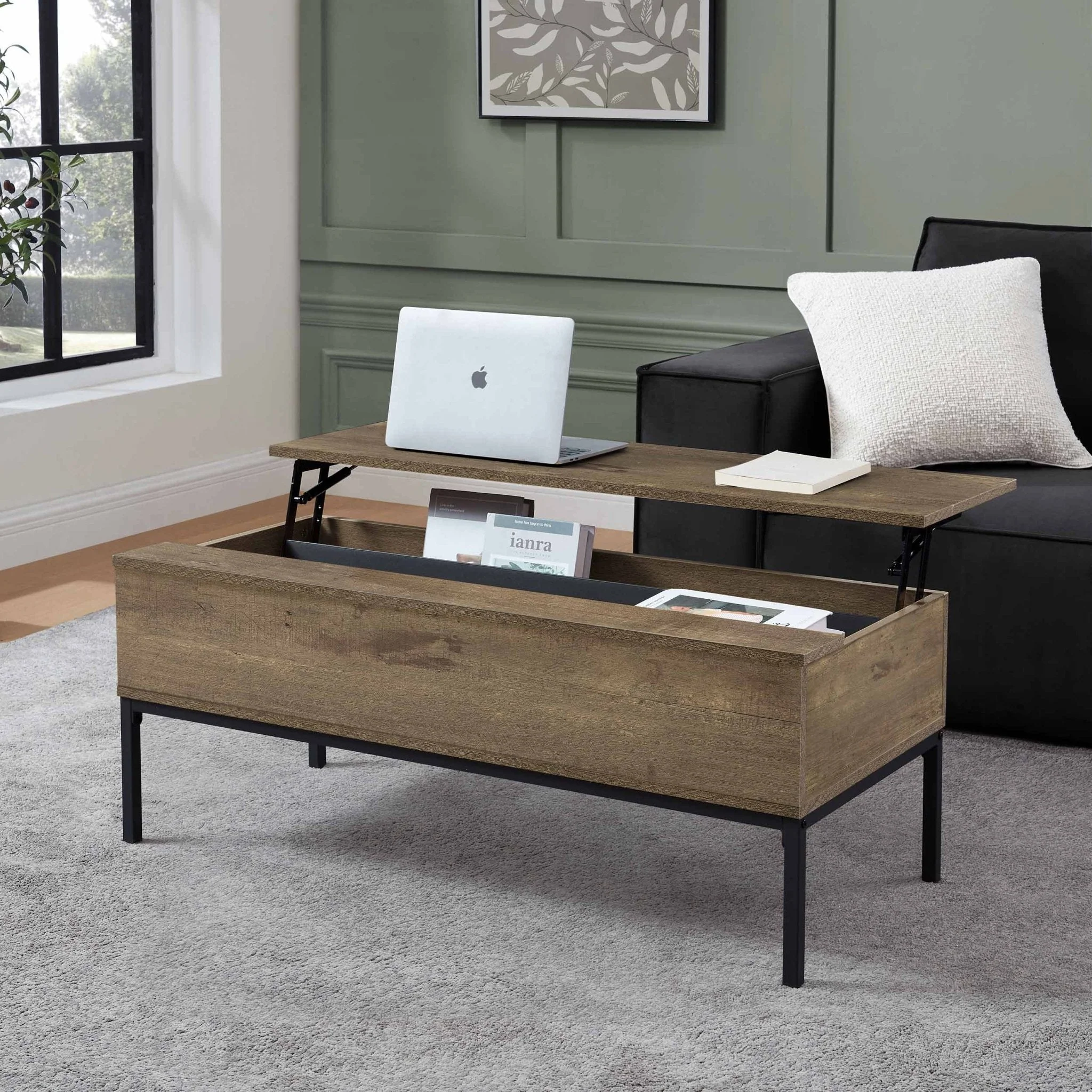Willow Lift Up Coffee Table - Mango Wood
