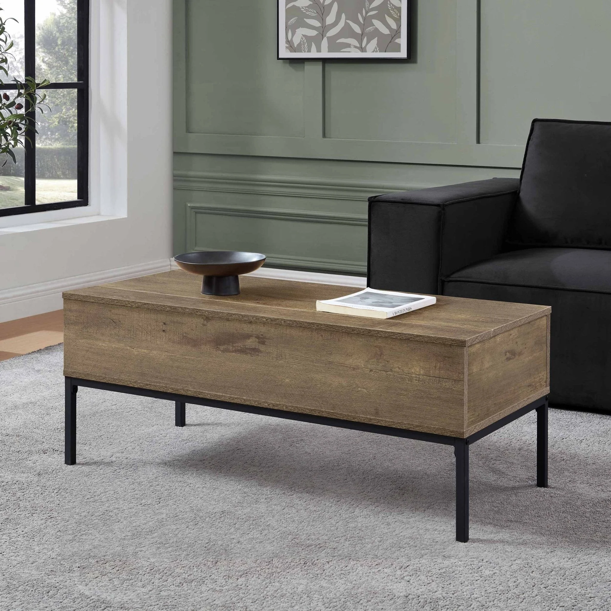 Willow Lift Up Coffee Table - Mango Wood - Image 2