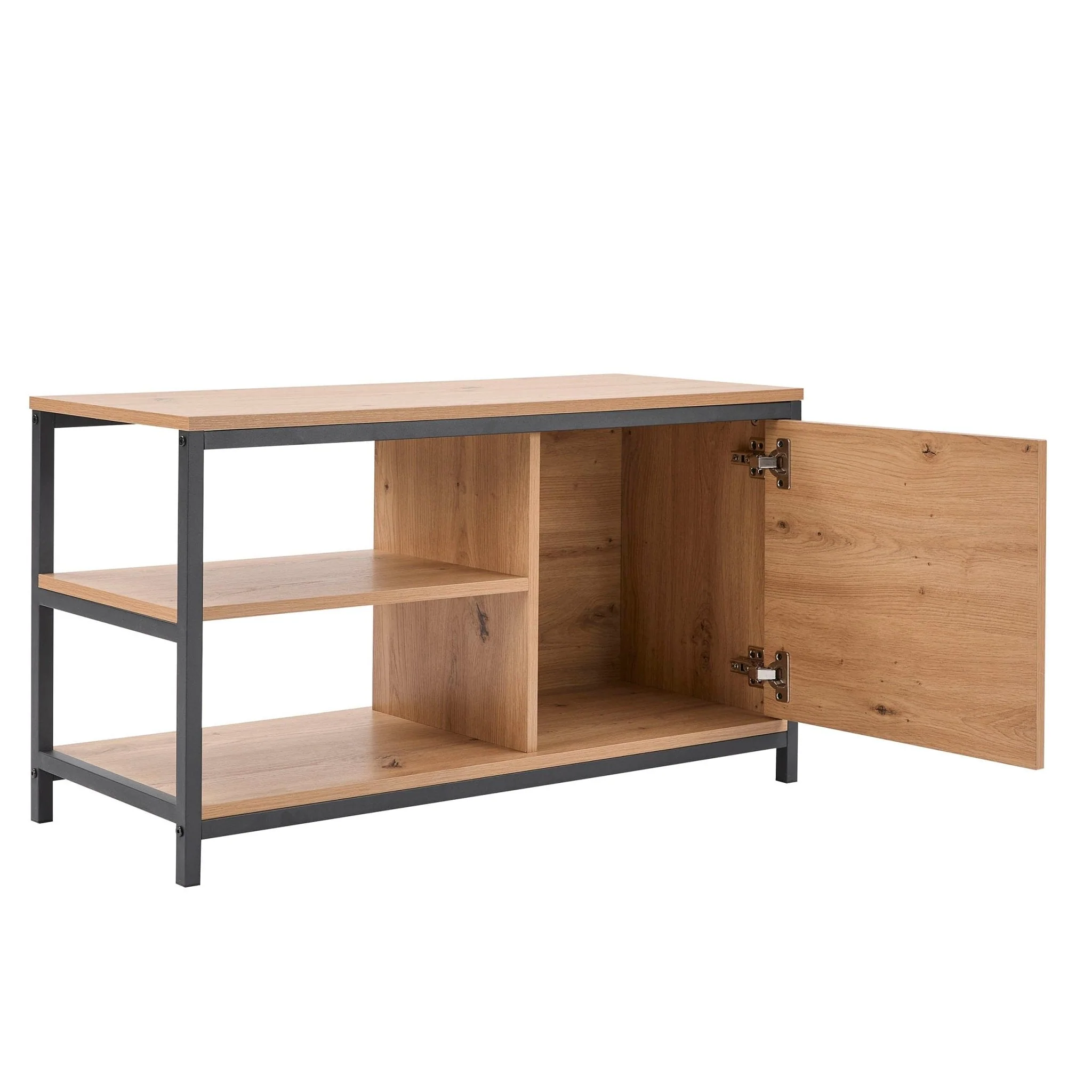 Willow Shoe Storage Bench - Oak Effect - Image 3