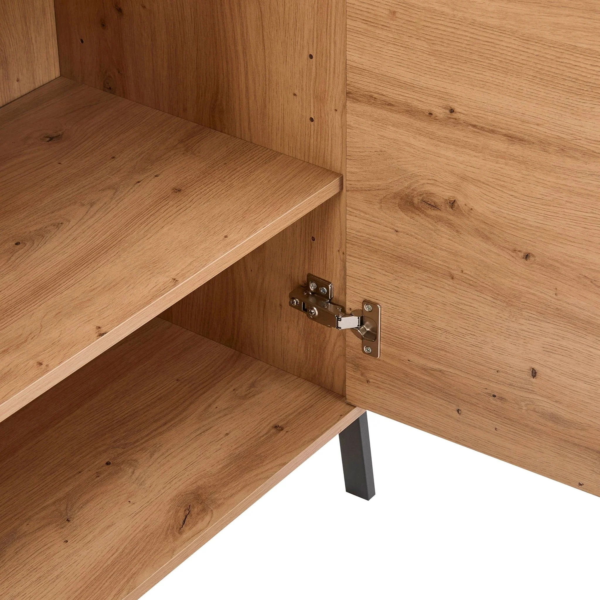 Willow Shoe Storage Bench - Oak Effect - Image 7