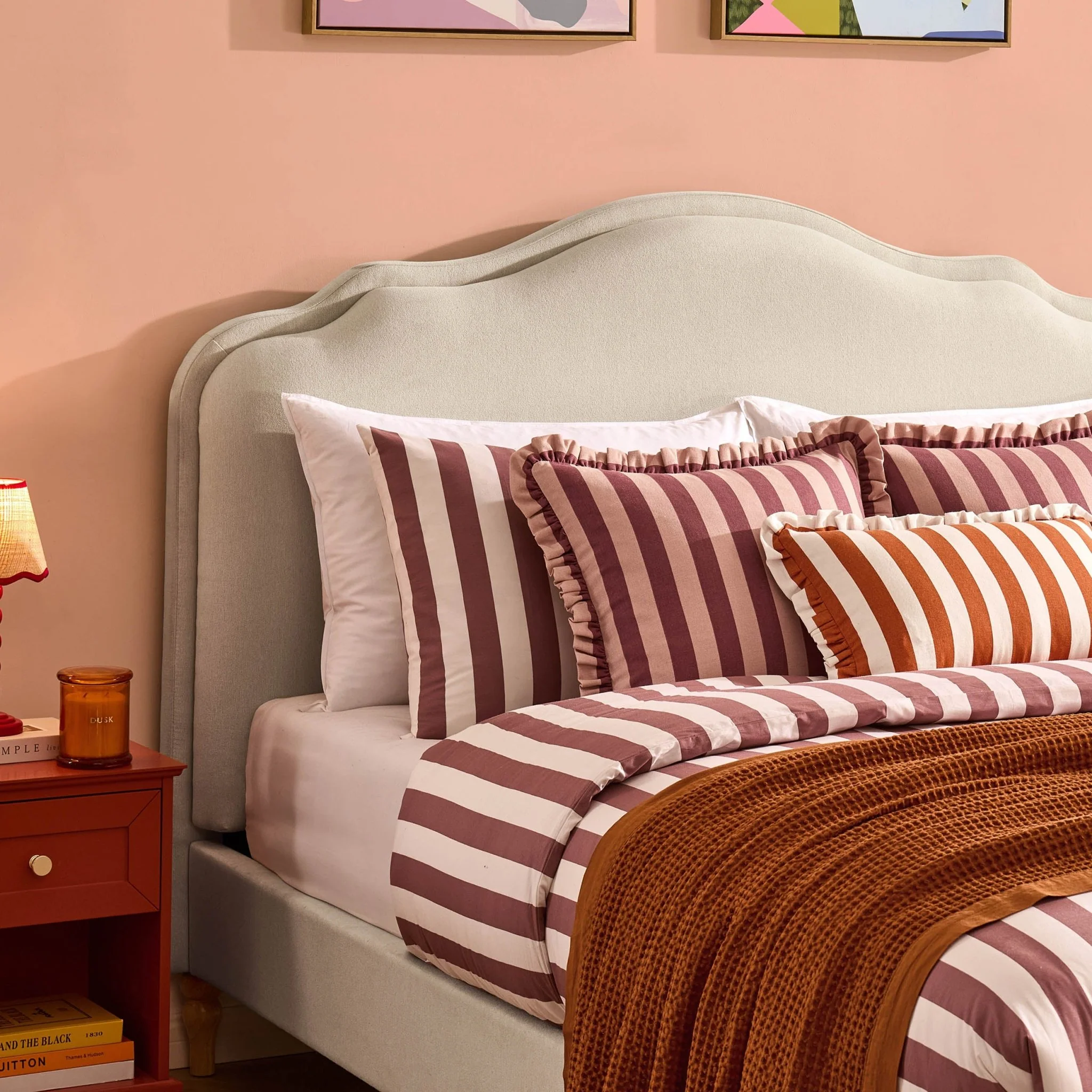 Wiltshire Bed Frame - Cream Linen - Image 6
