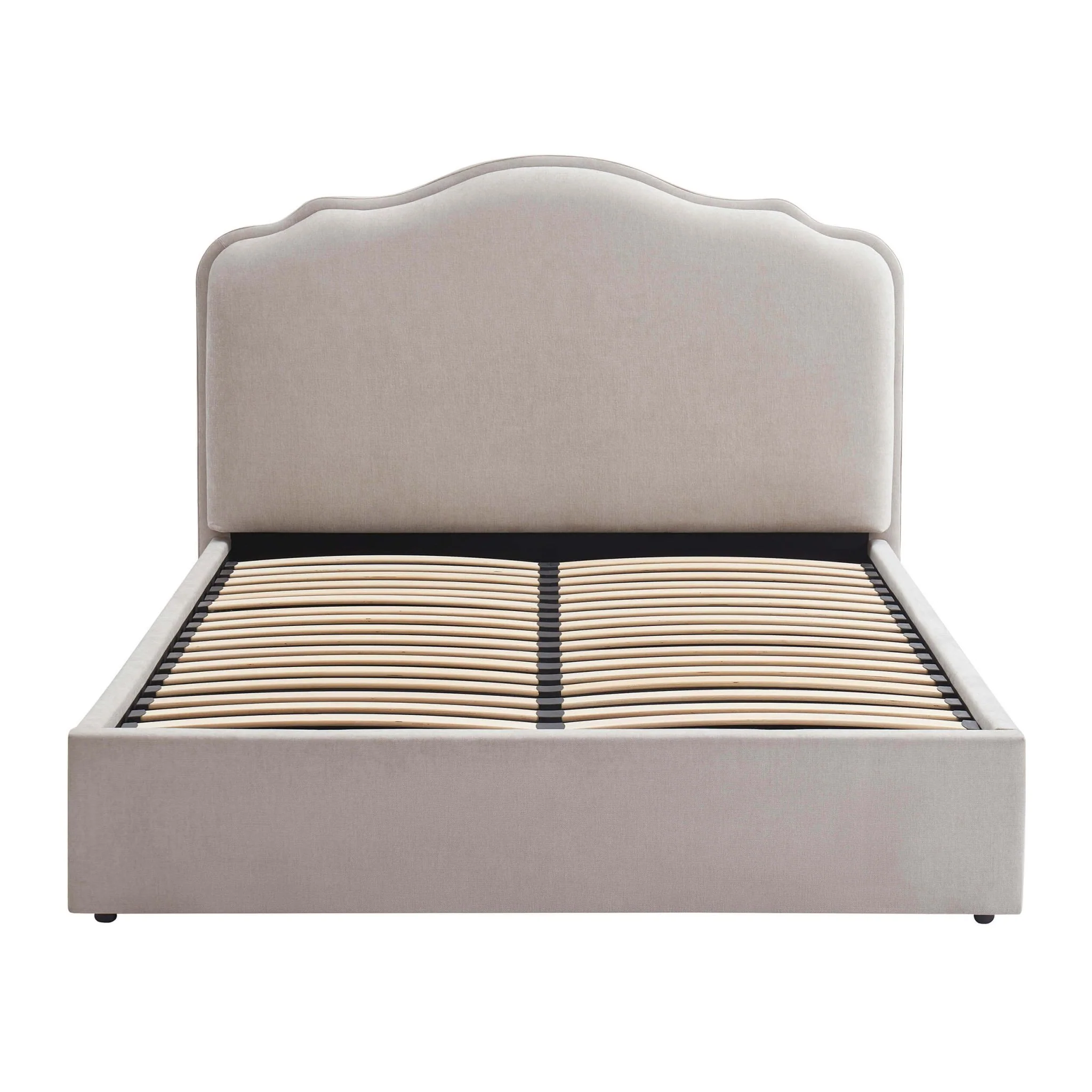 Wiltshire Chenille Ottoman Storage Bed - Light Grey - Image 9