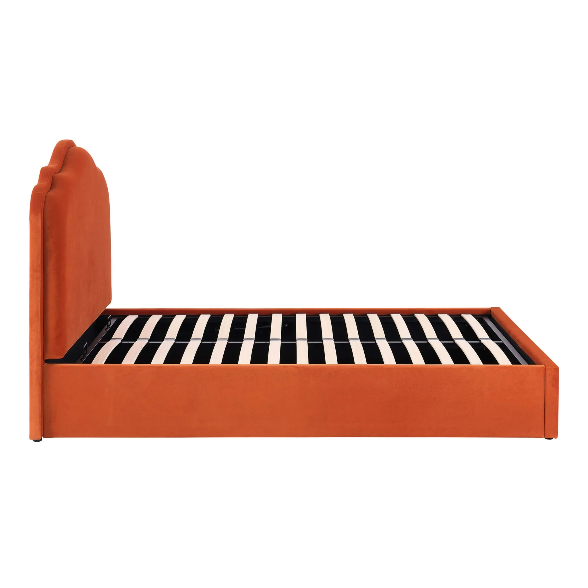 Wiltshire Ottoman Storage Bed - Bright Orange - Image 9