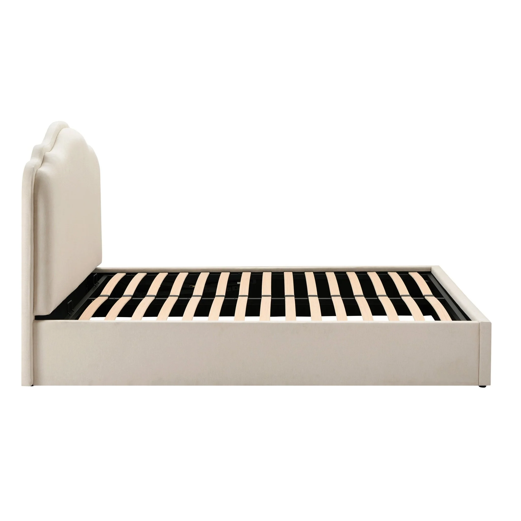Wiltshire Ottoman Storage Bed - Cream Linen - Image 10
