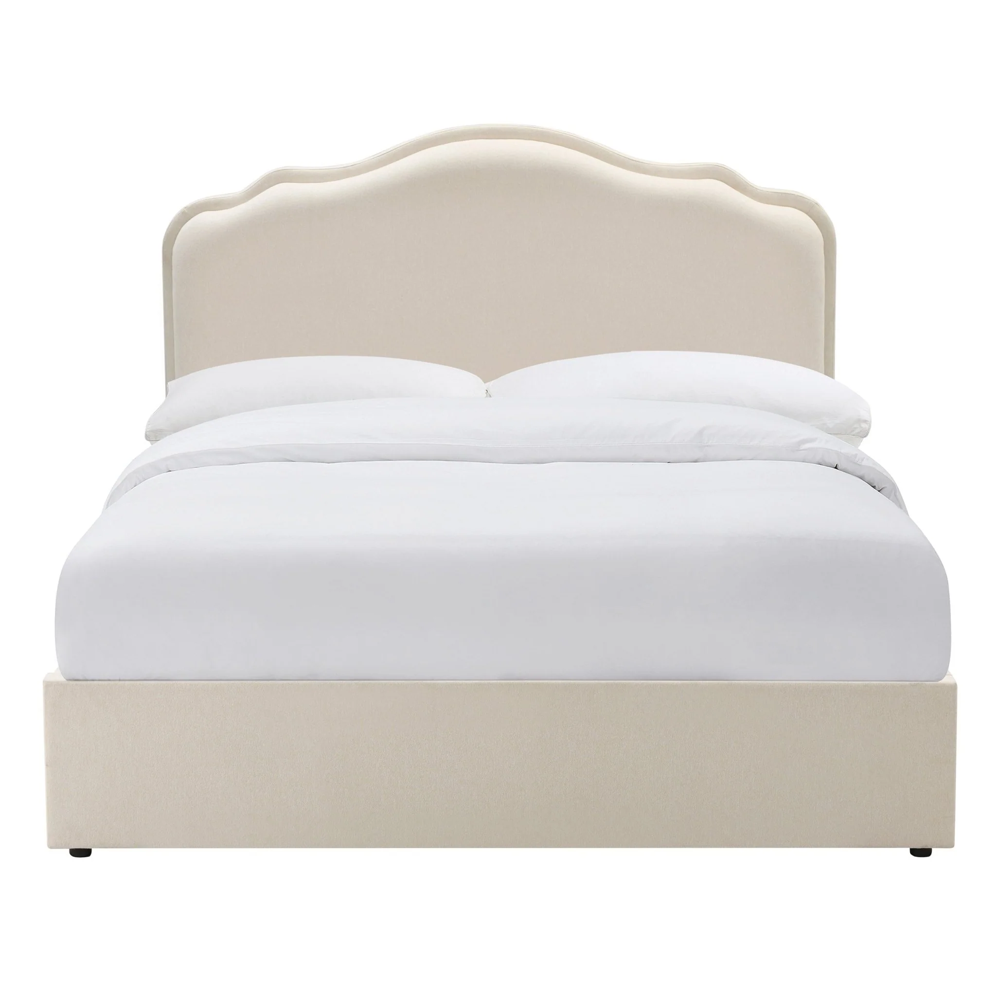 Wiltshire Ottoman Storage Bed - Cream Linen - Image 12