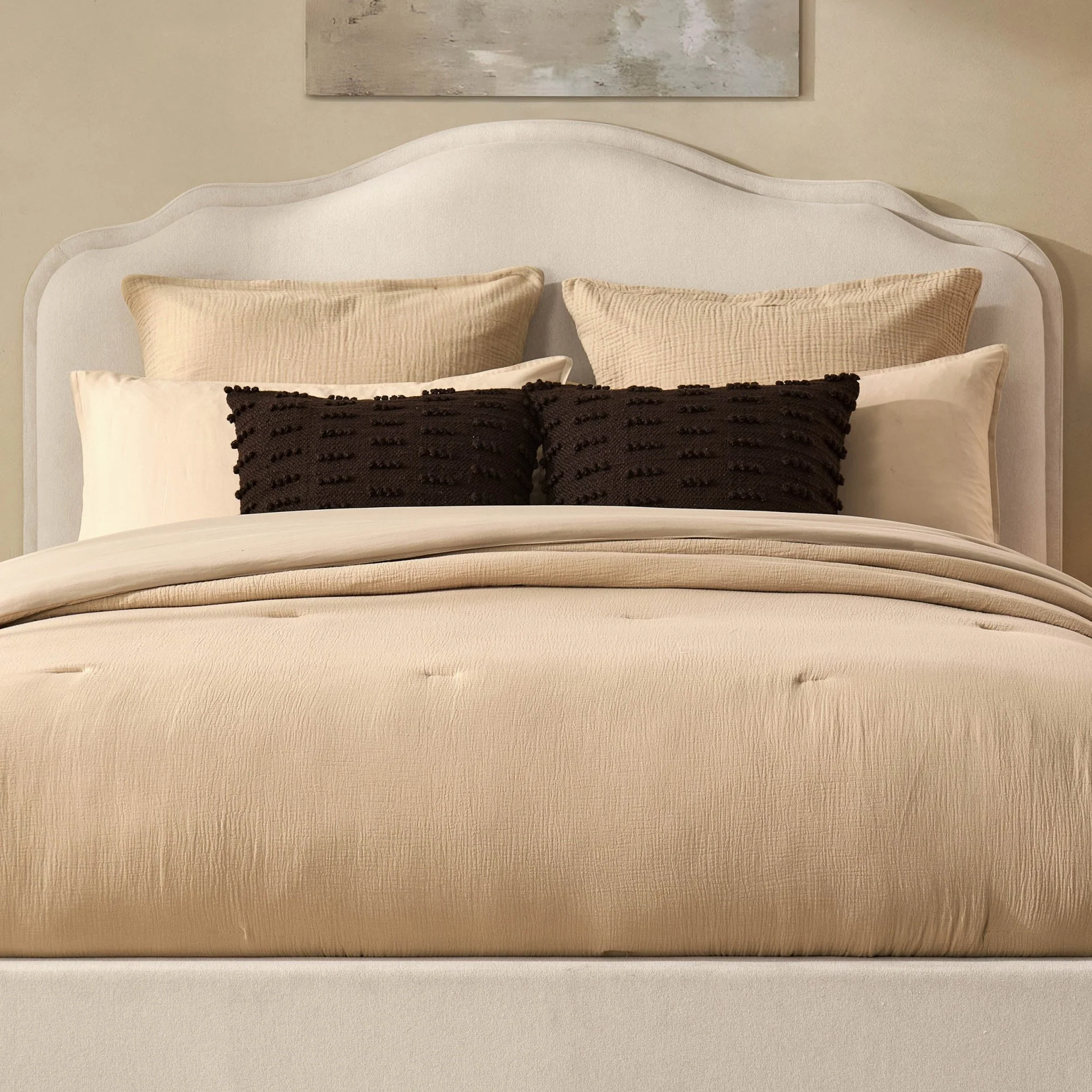 Wiltshire Ottoman Storage Bed - Cream Linen - Image 5