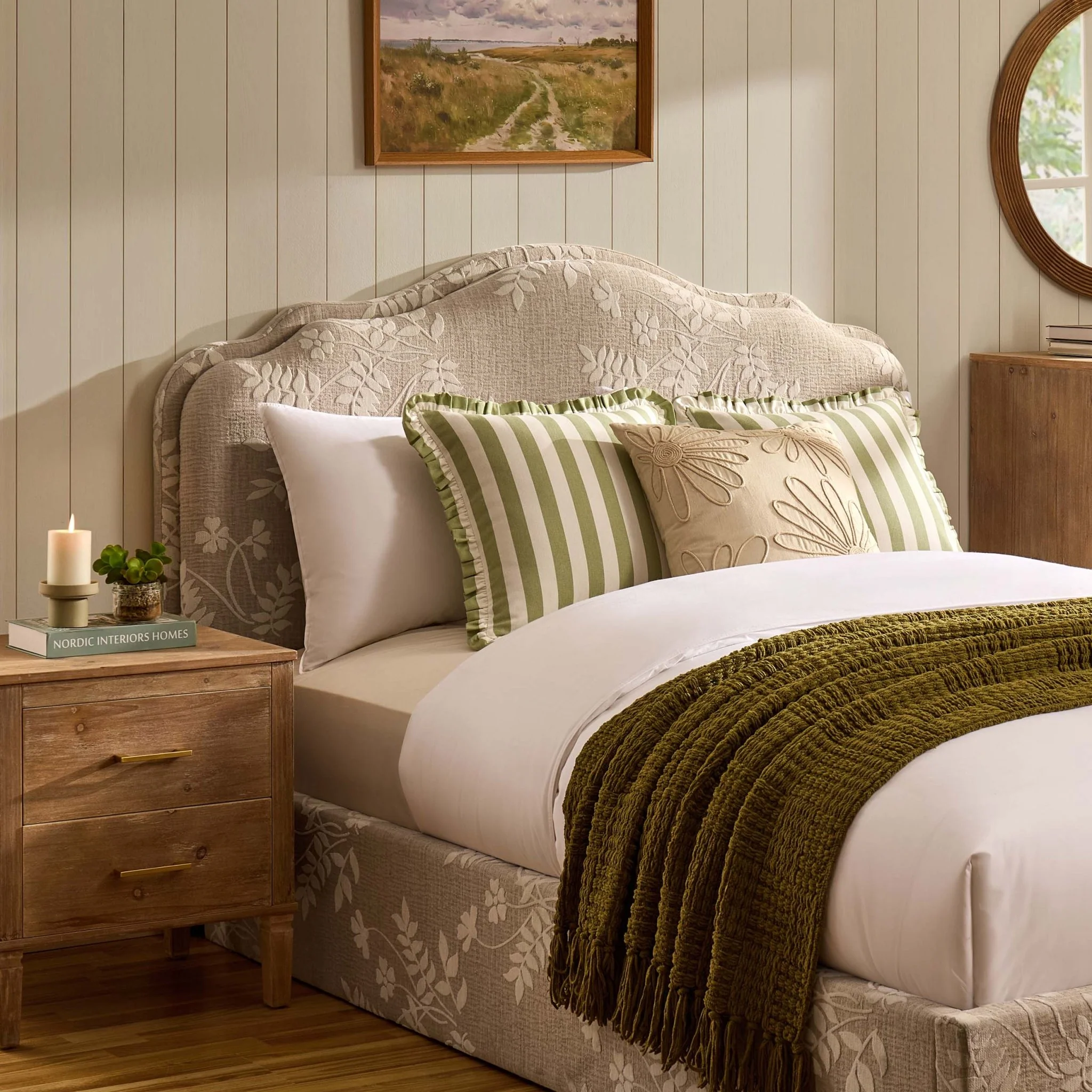 Wiltshire Ottoman Storage Bed - Jacquard Floral - Image 5