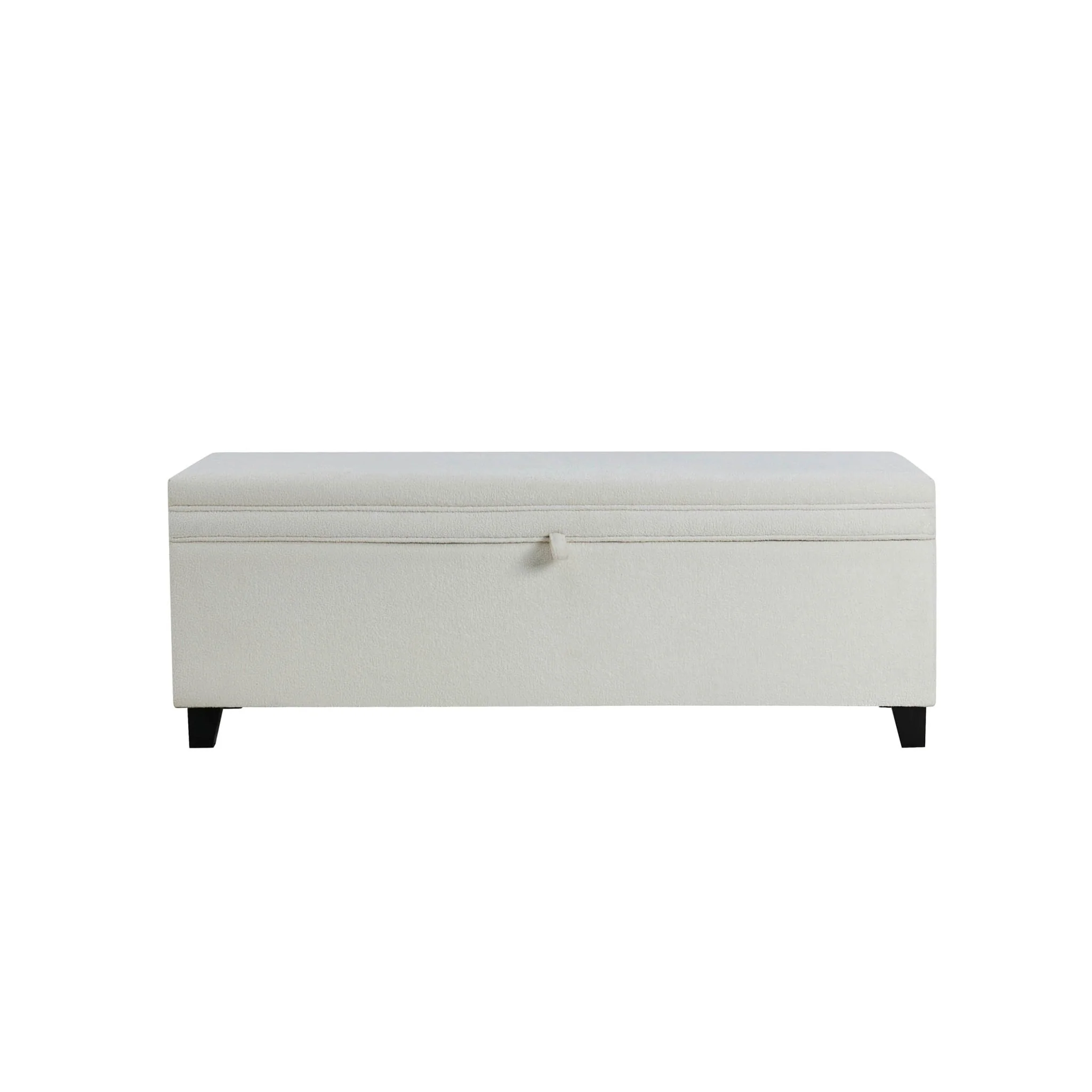 Windermere Storage Ottoman - Chenille Ecru - Image 2
