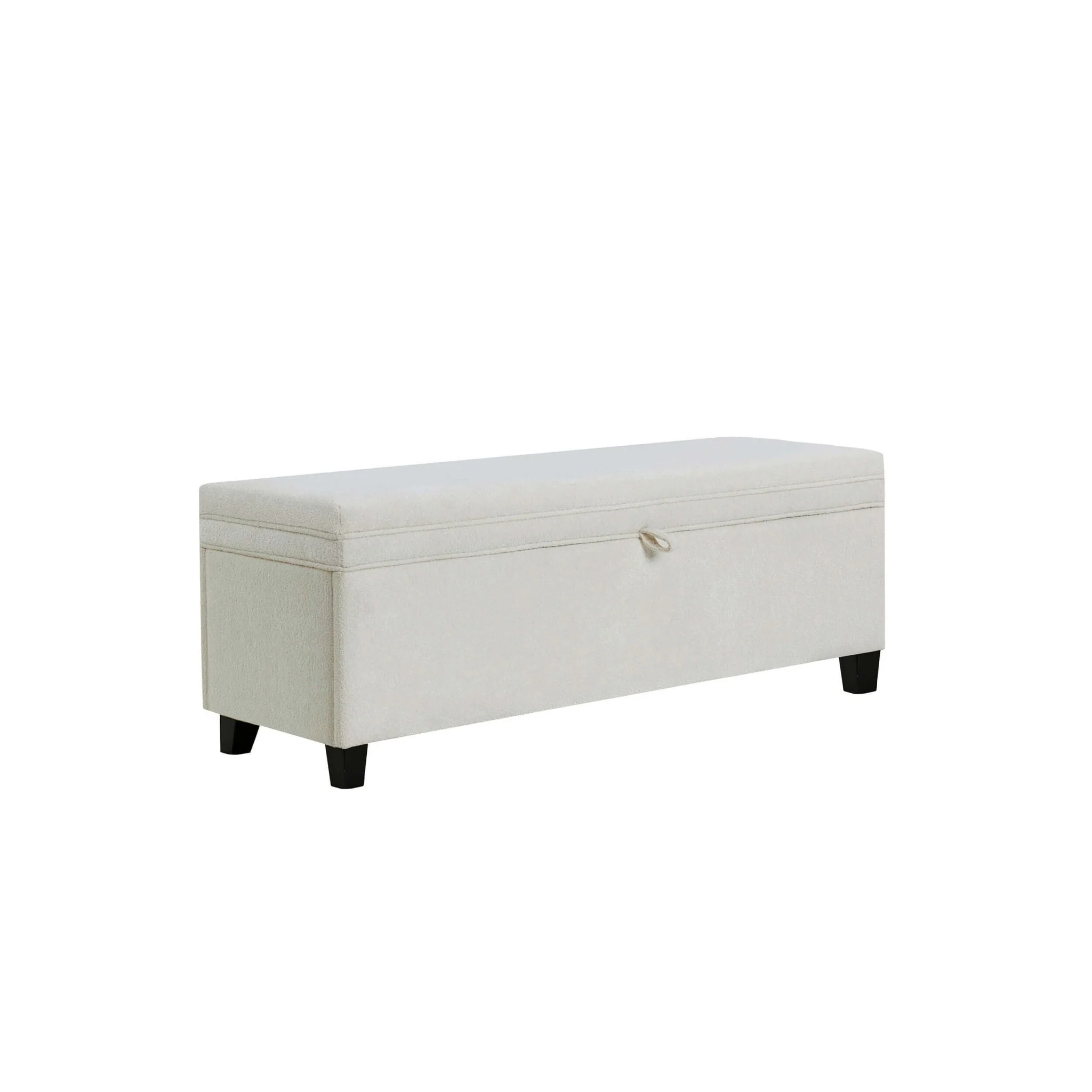 Windermere Storage Ottoman - Chenille Ecru - Image 3