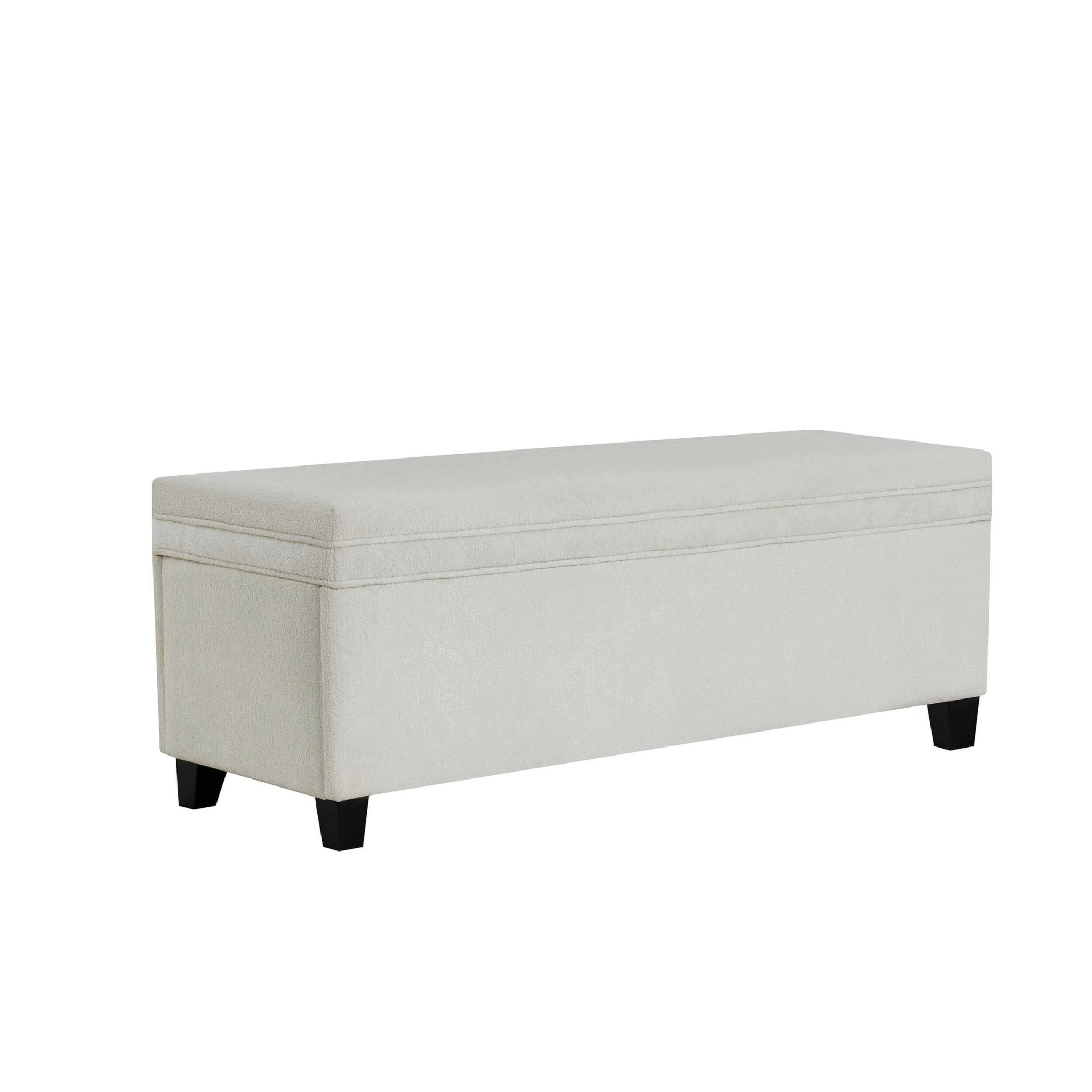 Windermere Storage Ottoman - Chenille Ecru - Image 4