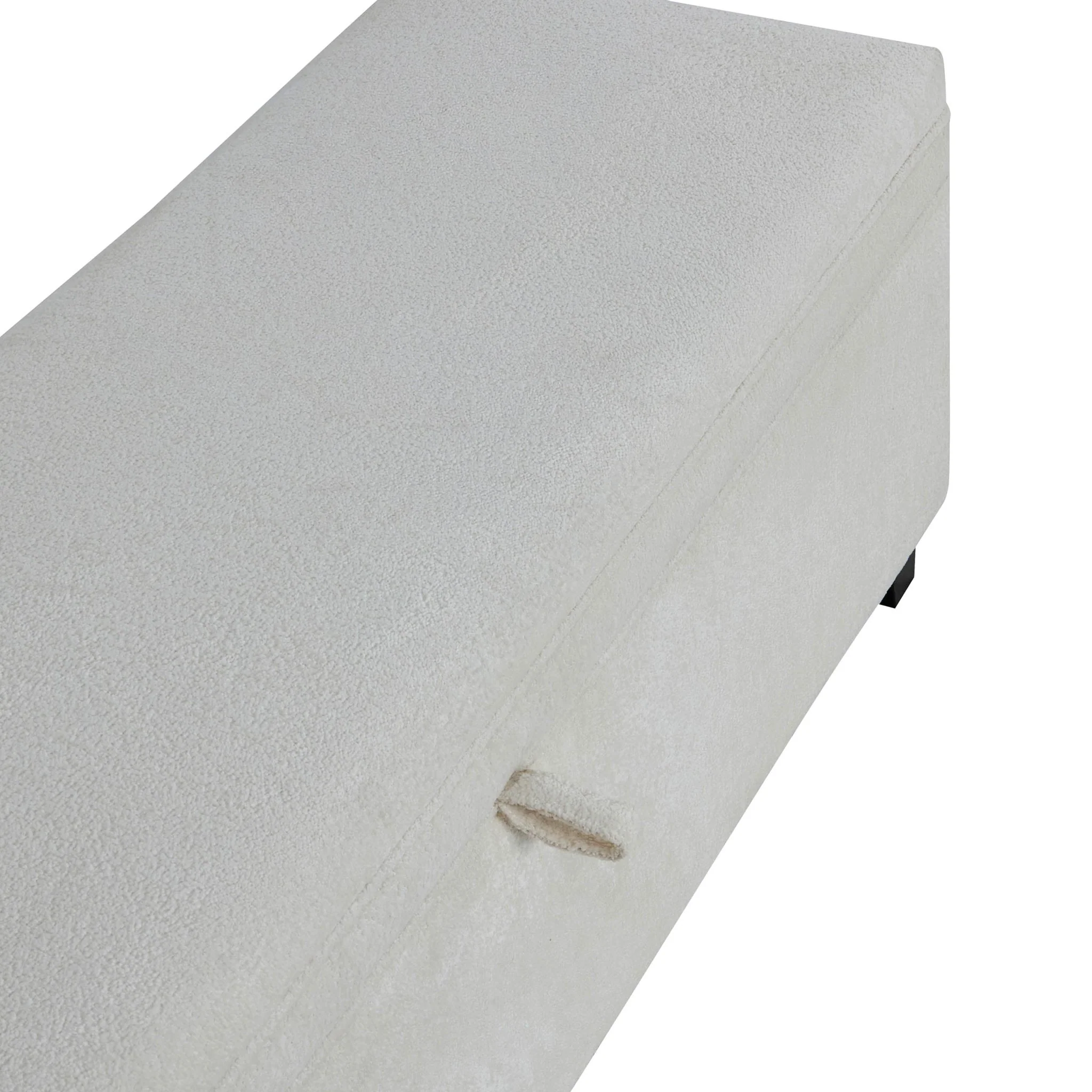 Windermere Storage Ottoman - Chenille Ecru - Image 7