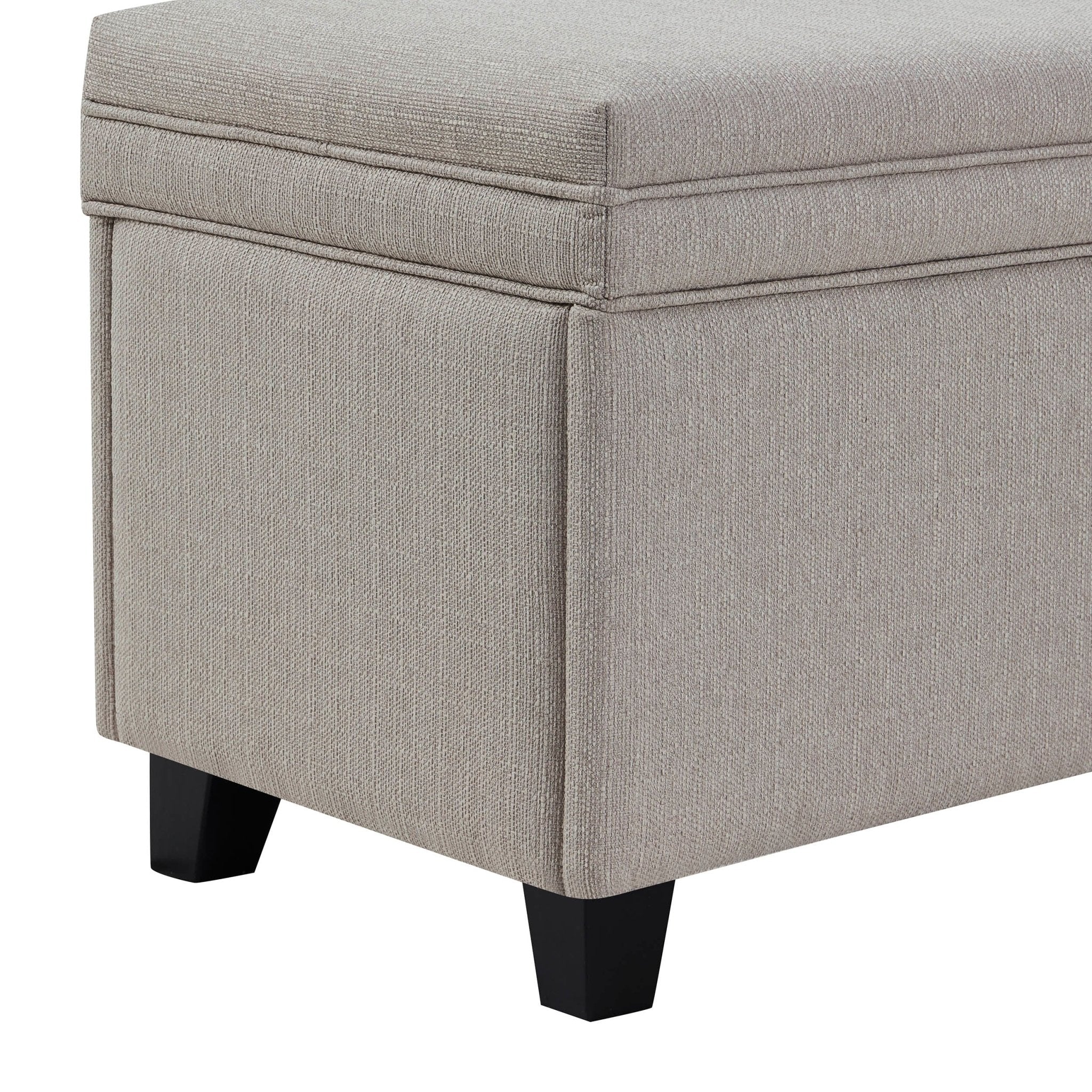 Windermere Storage Ottoman - Stone Grey - Image 6