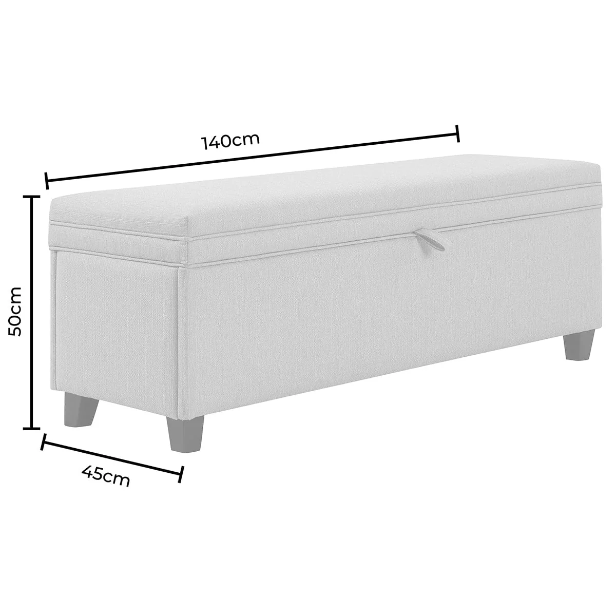 Windermere Storage Ottoman - Rust - Image 10