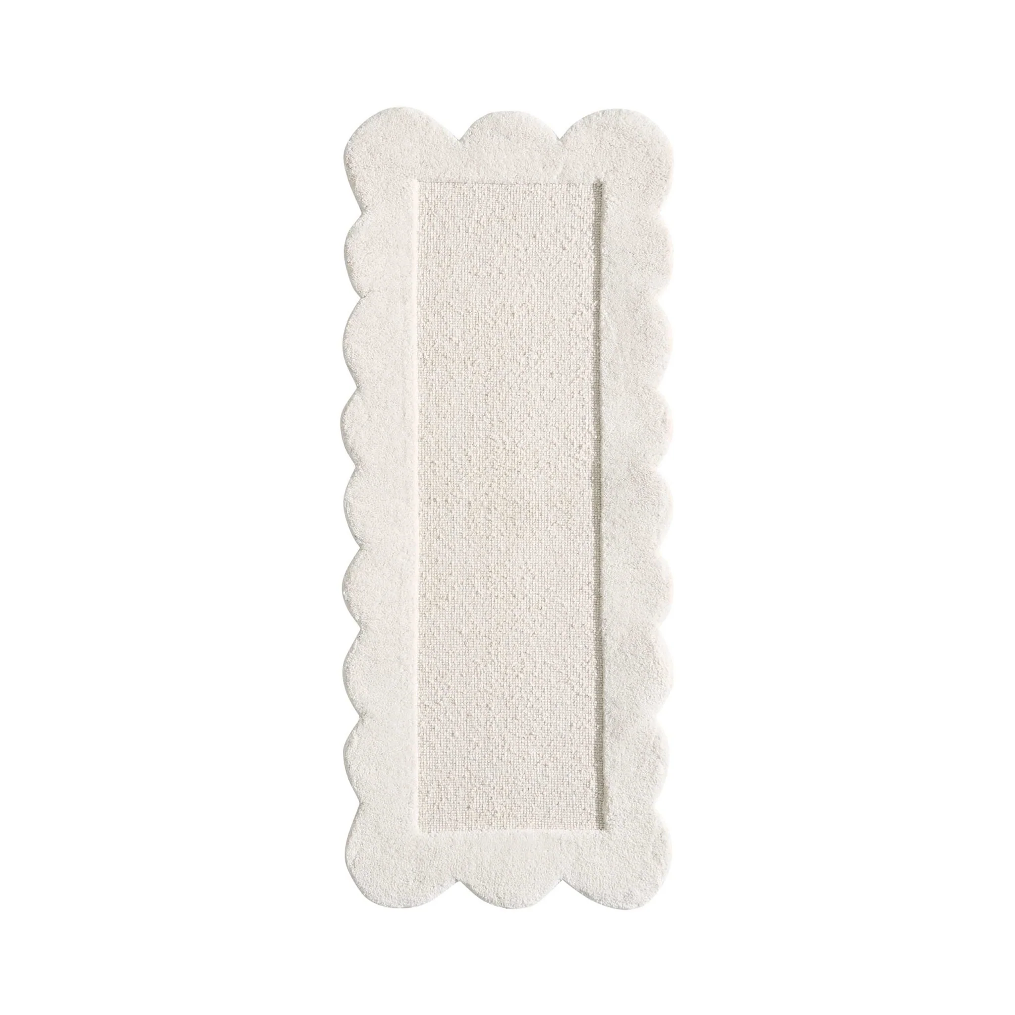 Wool Scallop Edge Runner - Off White - Image 2