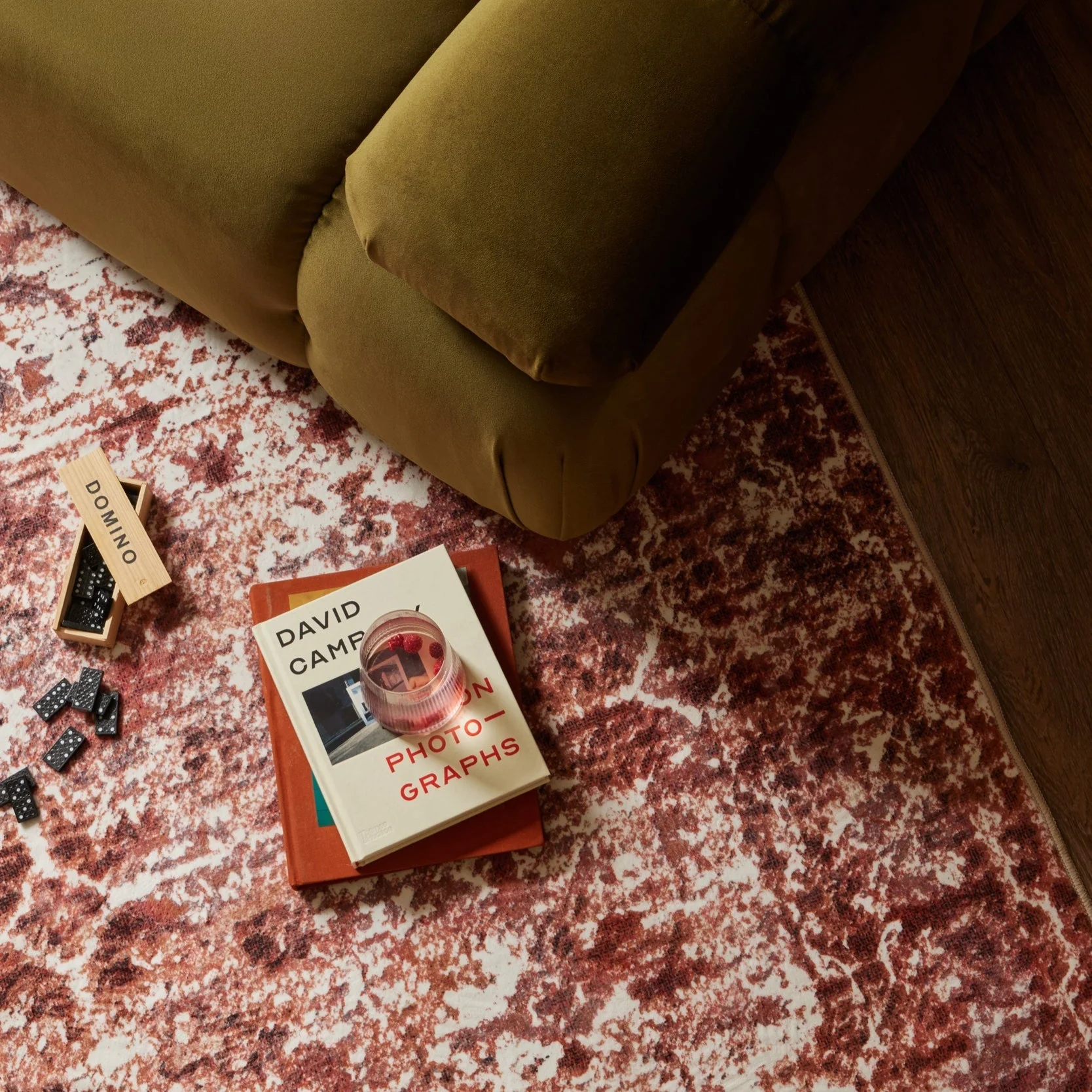 Zahra Persian Style Machine Washable Rug - Burnt Orange - Image 3