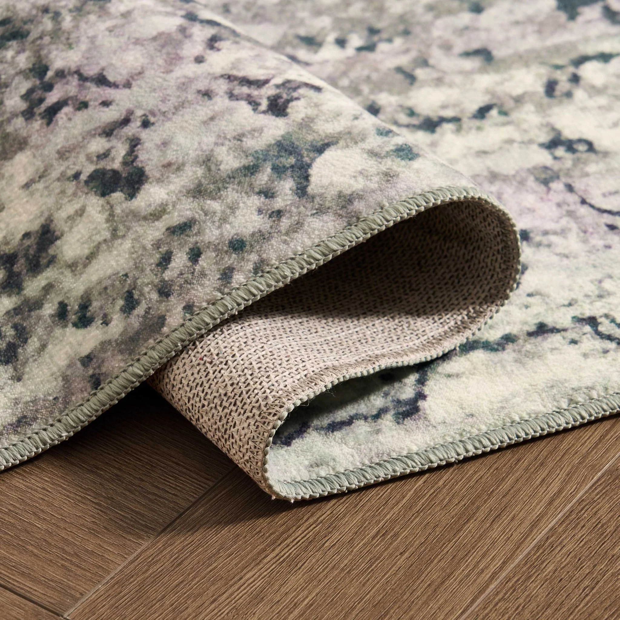 Zahra Persian Style Machine Washable Rug - Sage - Image 2