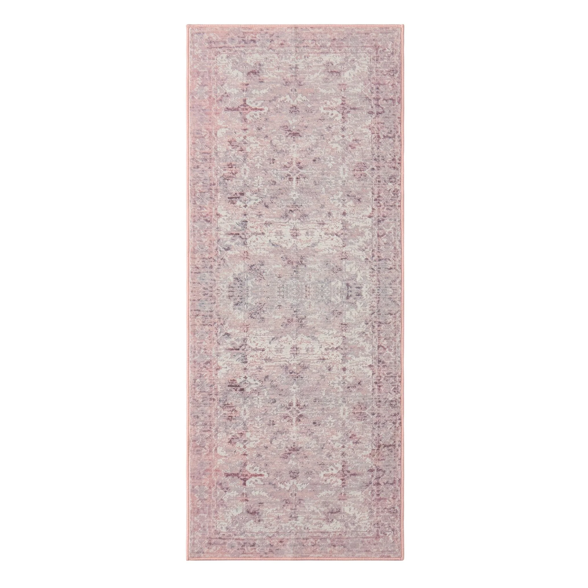 Zahra Persian Style Machine Washable Runner - Rose - Image 2