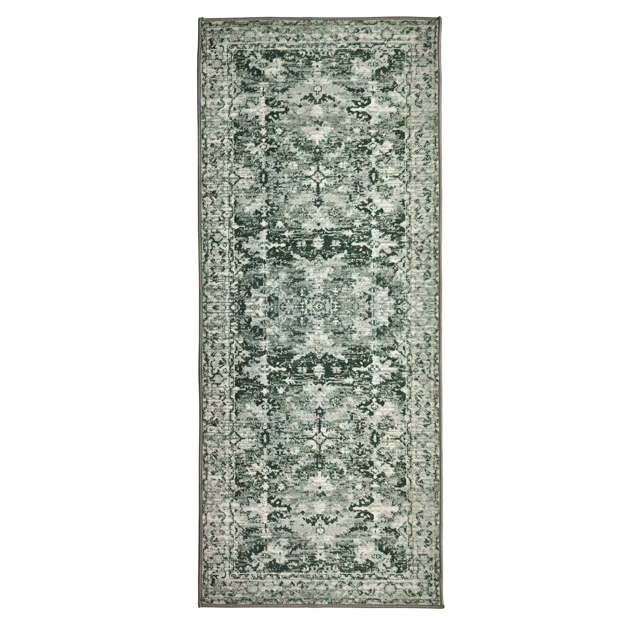 Zahra Persian Style Machine Washable Runner - Sage - Image 2